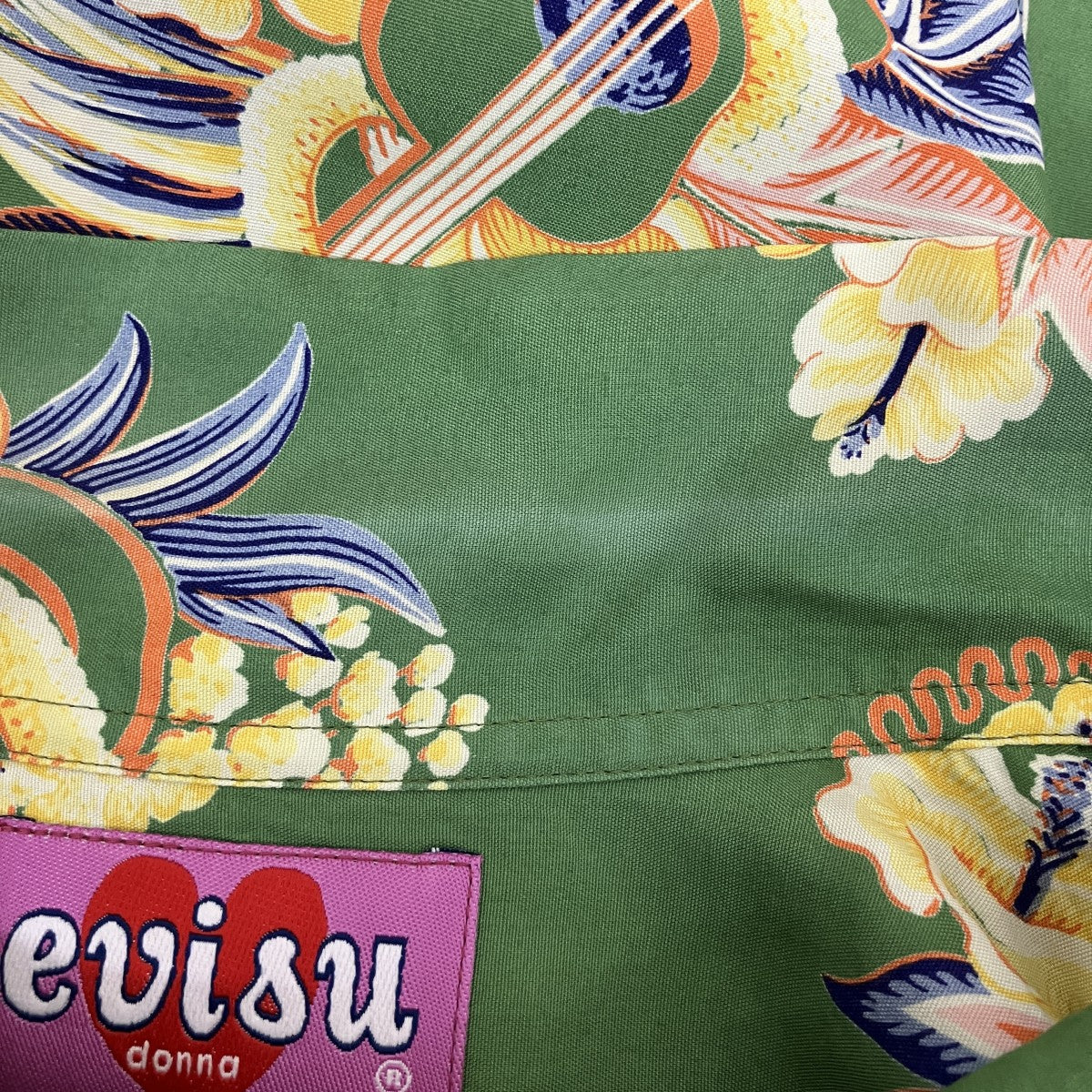 EVISU DONNA アロハシャツ 古着・中古-5枚目のアイテム画像