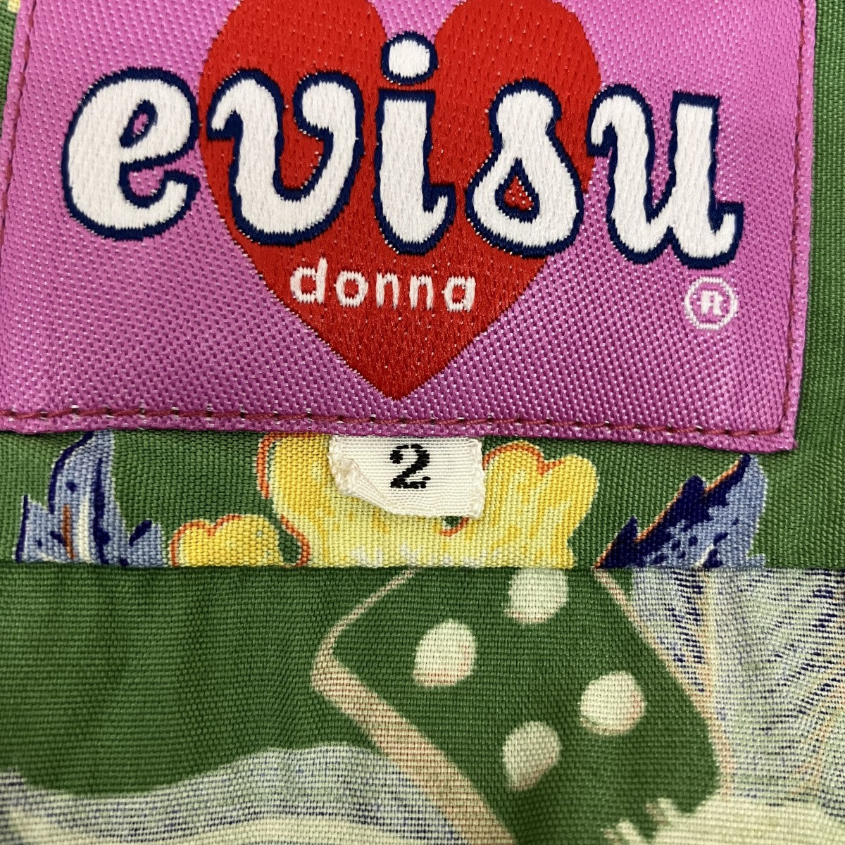 EVISU DONNA アロハシャツ 古着・中古-6枚目のアイテム画像