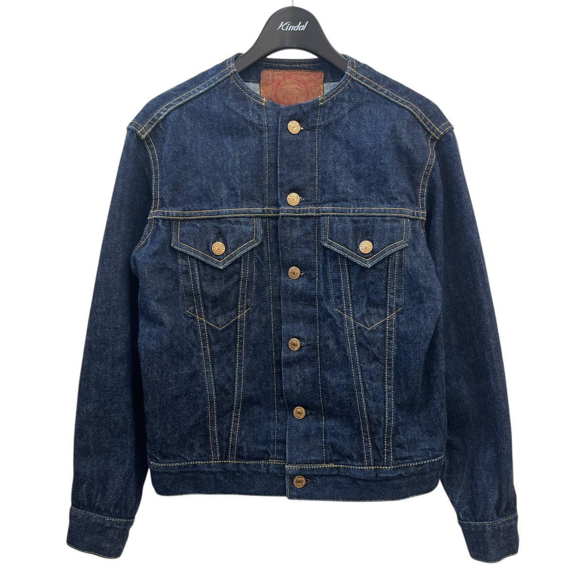EVISU ノーカラーデニムジャケット 古着・中古-1枚目のアイテム画像
