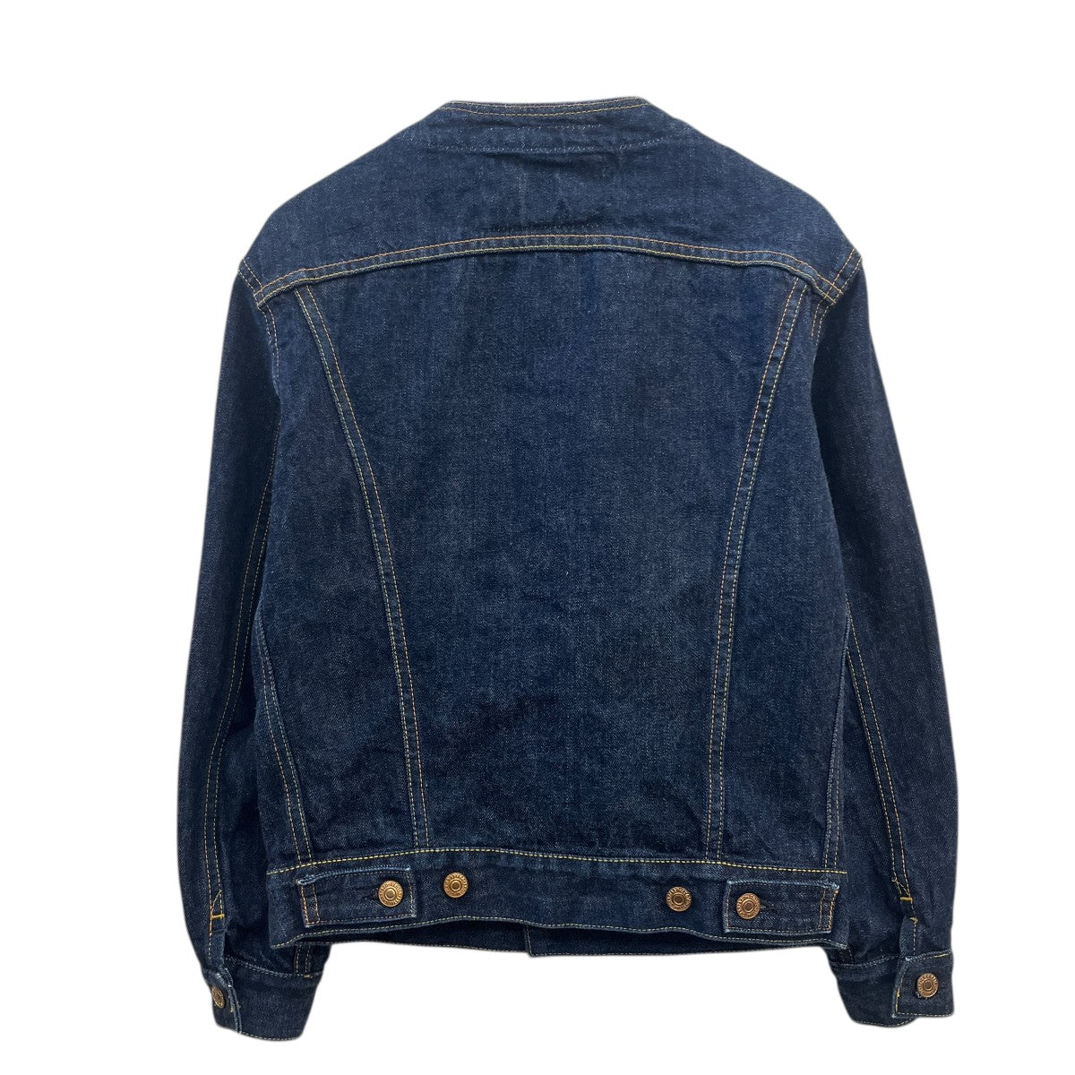 EVISU ノーカラーデニムジャケット 古着・中古-2枚目のアイテム画像