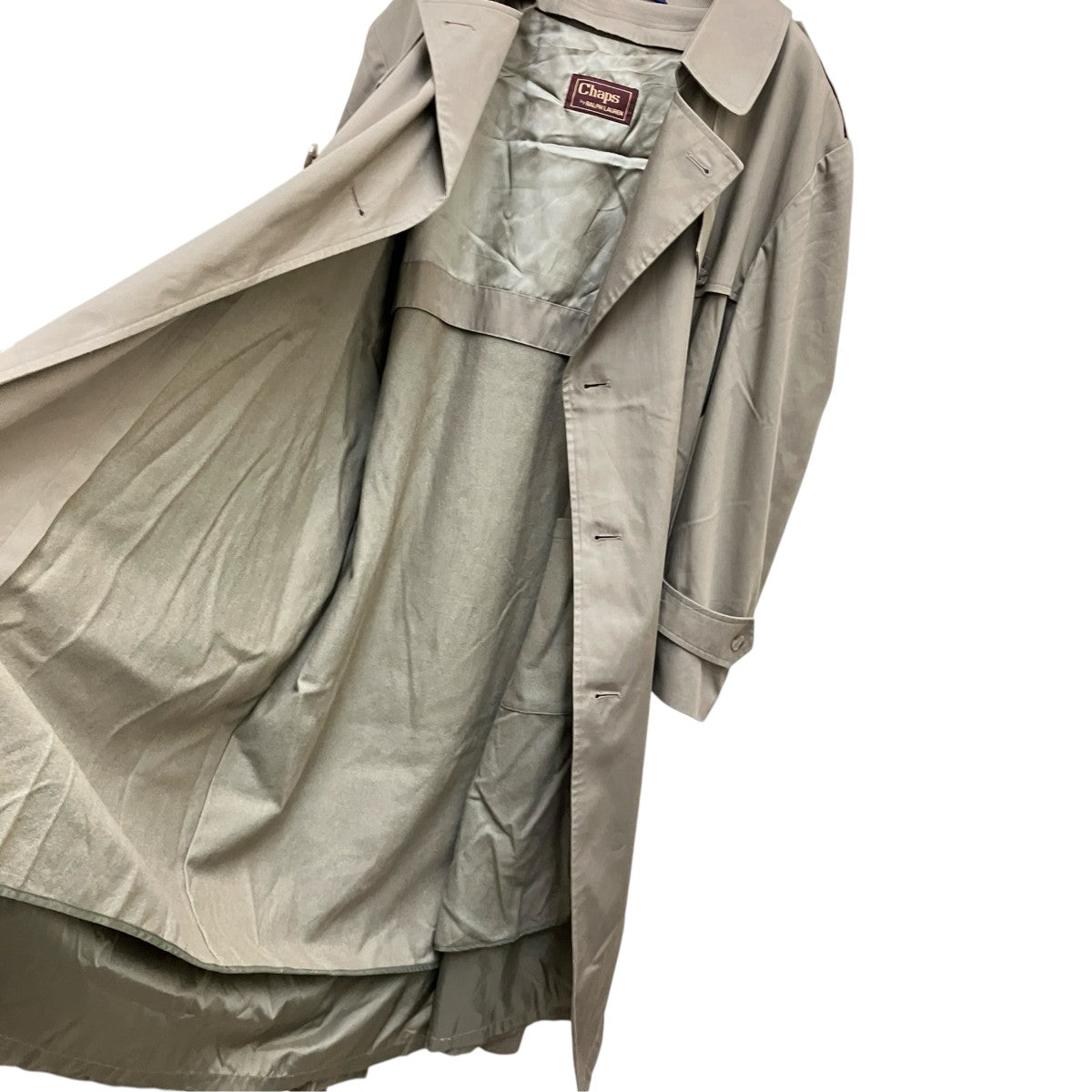 CHAPS RALPH LAUREN 70Ｓ Vintageトレンチコート インナー付 古着・中古-4枚目のアイテム画像