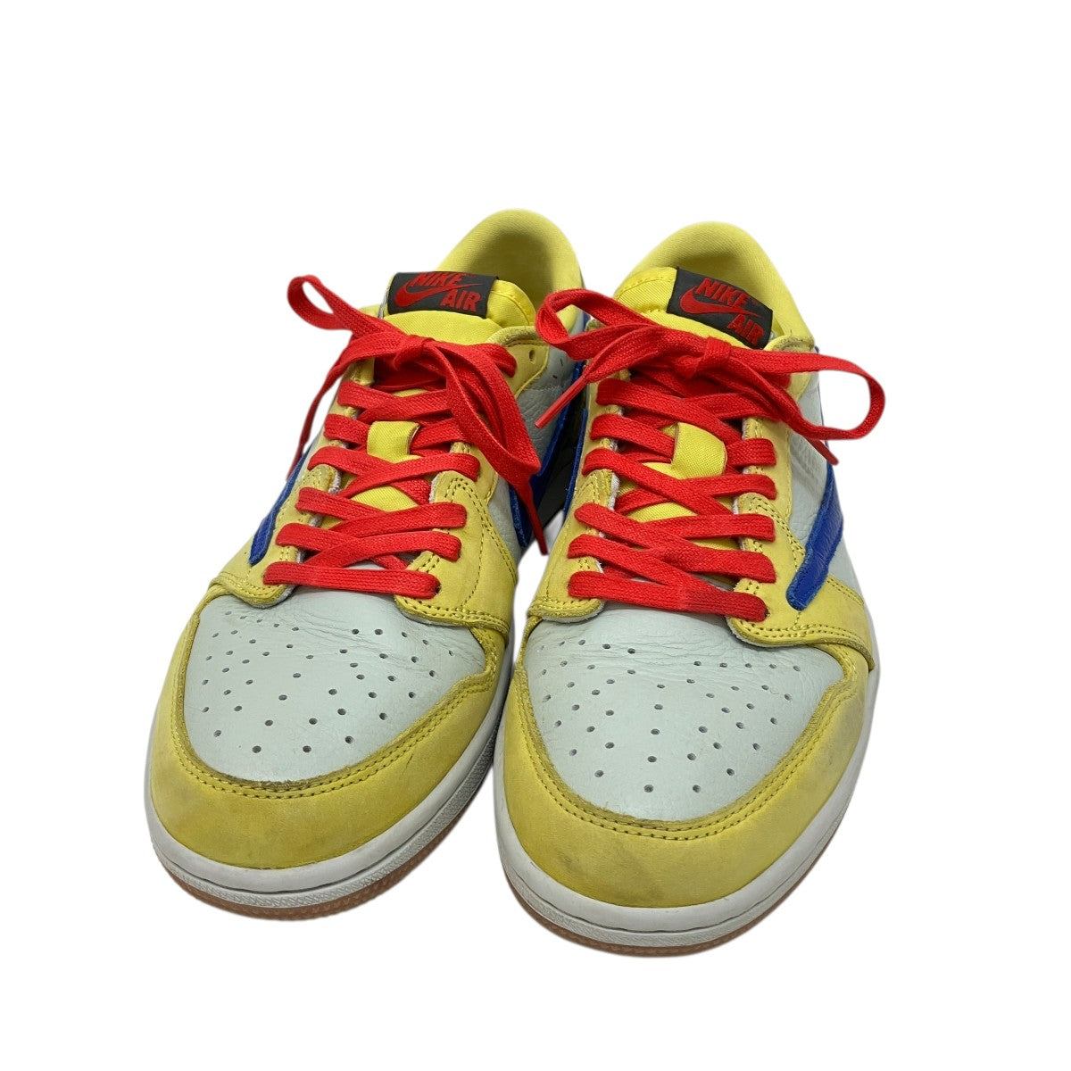 NIKE×Travis Scott Air Jordan 1 Retro Low OG CanaryスニーカーDZ4137-700 古着・中古-1枚目のアイテム画像
