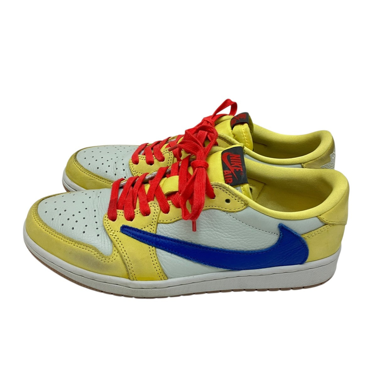 NIKE×Travis Scott Air Jordan 1 Retro Low OG CanaryスニーカーDZ4137-700 古着・中古-3枚目のアイテム画像