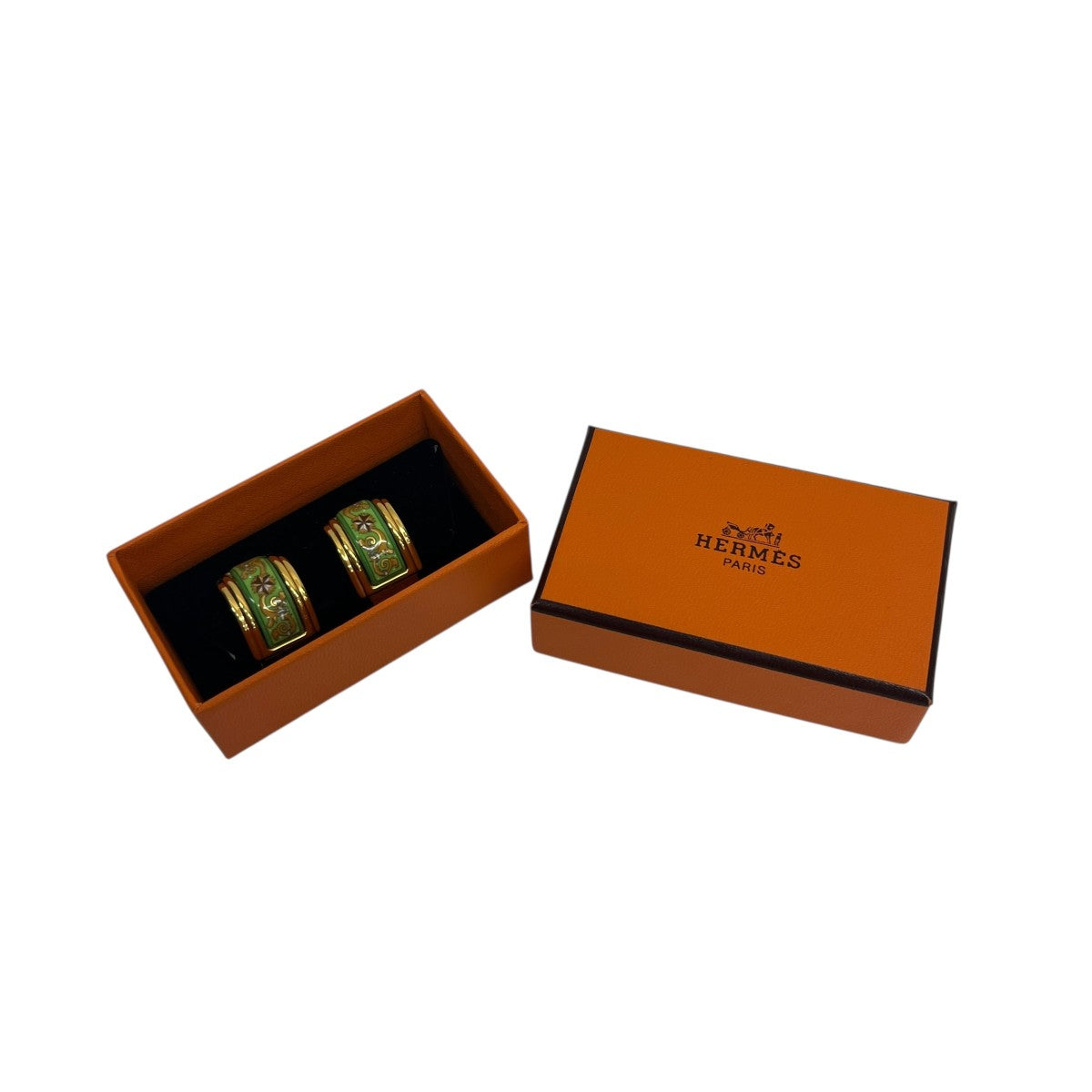 HERMES エマイユイヤリング 古着・中古-5枚目のアイテム画像