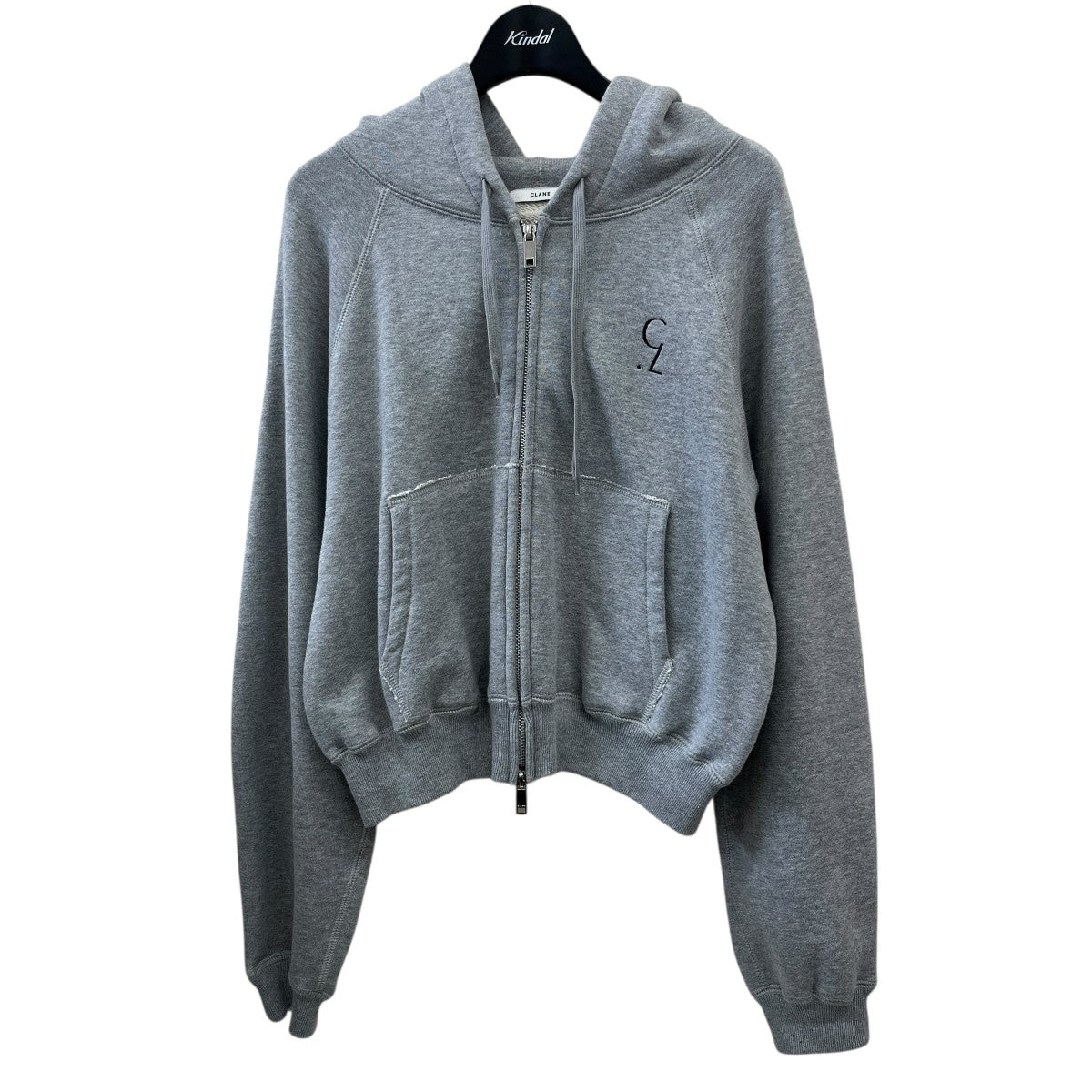 CLANE LOGO COMPACT ZIP UP HOODIEジップパーカー19105-1172 古着・中古-1枚目のアイテム画像