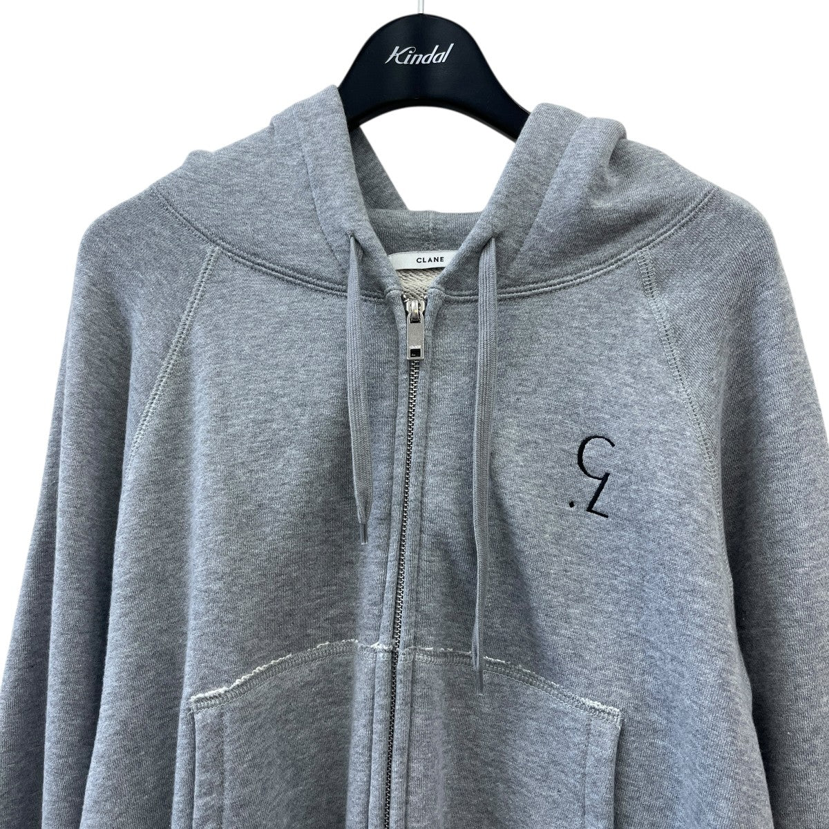 CLANE LOGO COMPACT ZIP UP HOODIEジップパーカー19105-1172 古着・中古-3枚目のアイテム画像
