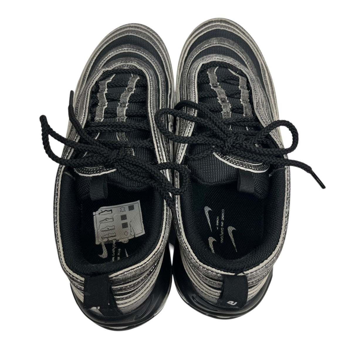 NIKE×COMME des GARCONS HOMME PLUS Air Max 97 BlackローカットスニーカーDX6932-002 古着・中古-4枚目のアイテム画像