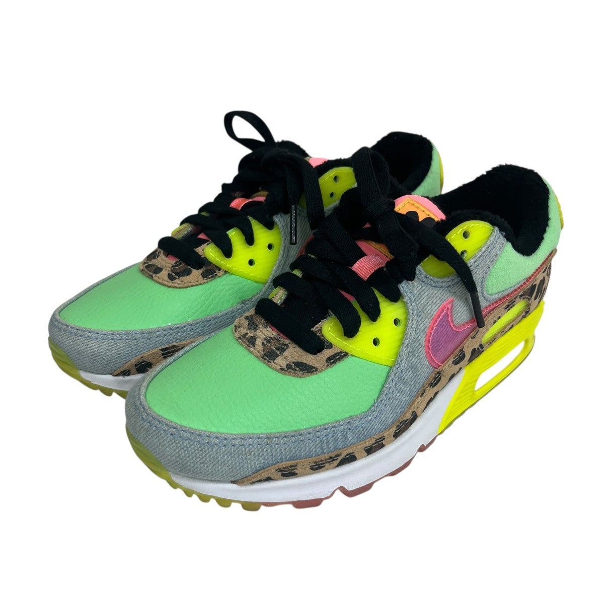 NIKE Women’s Air Max 90 LX Animal SafariローカットスニーカーCW3499-300 古着・中古-1枚目のアイテム画像