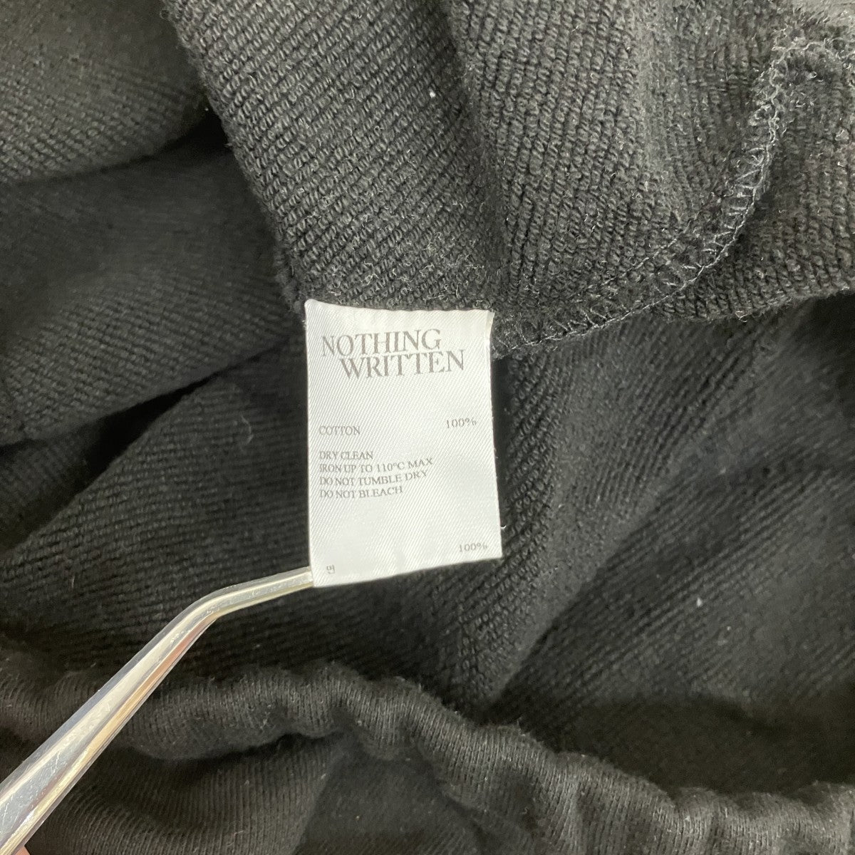 NOTHING WRITTEN ハーフジップスウェット 古着・中古-5枚目のアイテム画像