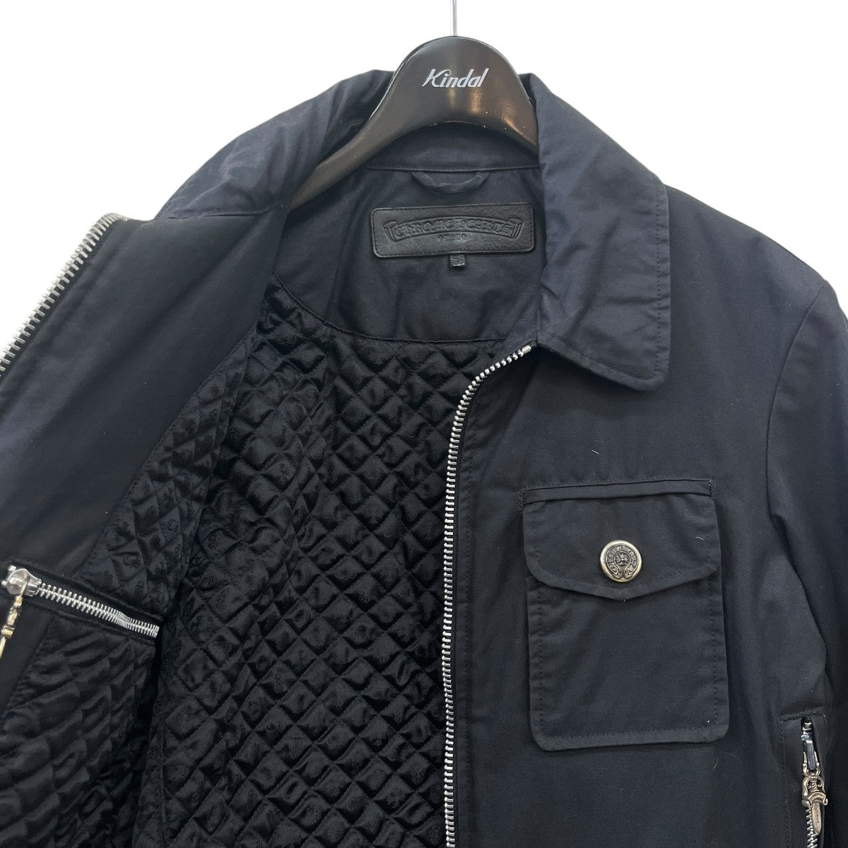 CHROME HEARTS Police man jacketジップブルゾン 古着・中古-3枚目のアイテム画像