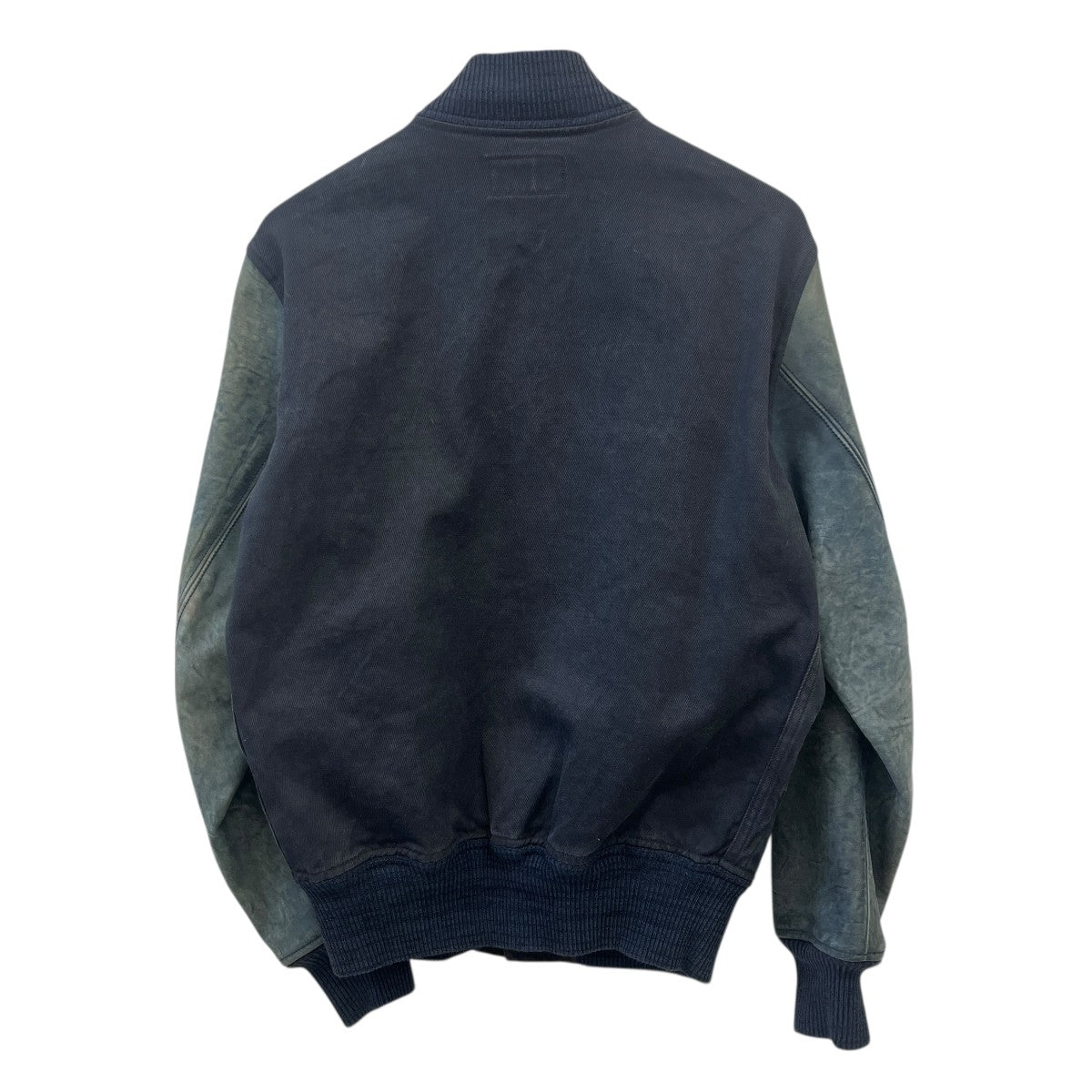 RRL Vintage加工レザー切替デニムジャケット 古着・中古-2枚目のアイテム画像