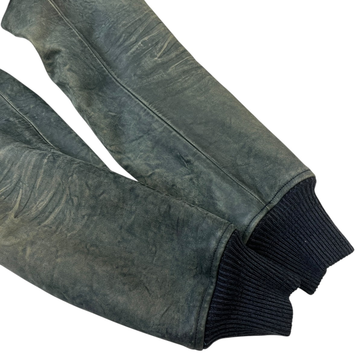 RRL Vintage加工レザー切替デニムジャケット 古着・中古-6枚目のアイテム画像