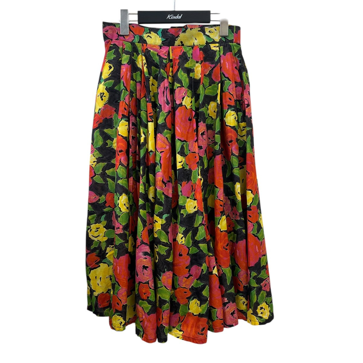 Christian Dior 花柄サーキュラースカート 古着・中古-1枚目のアイテム画像
