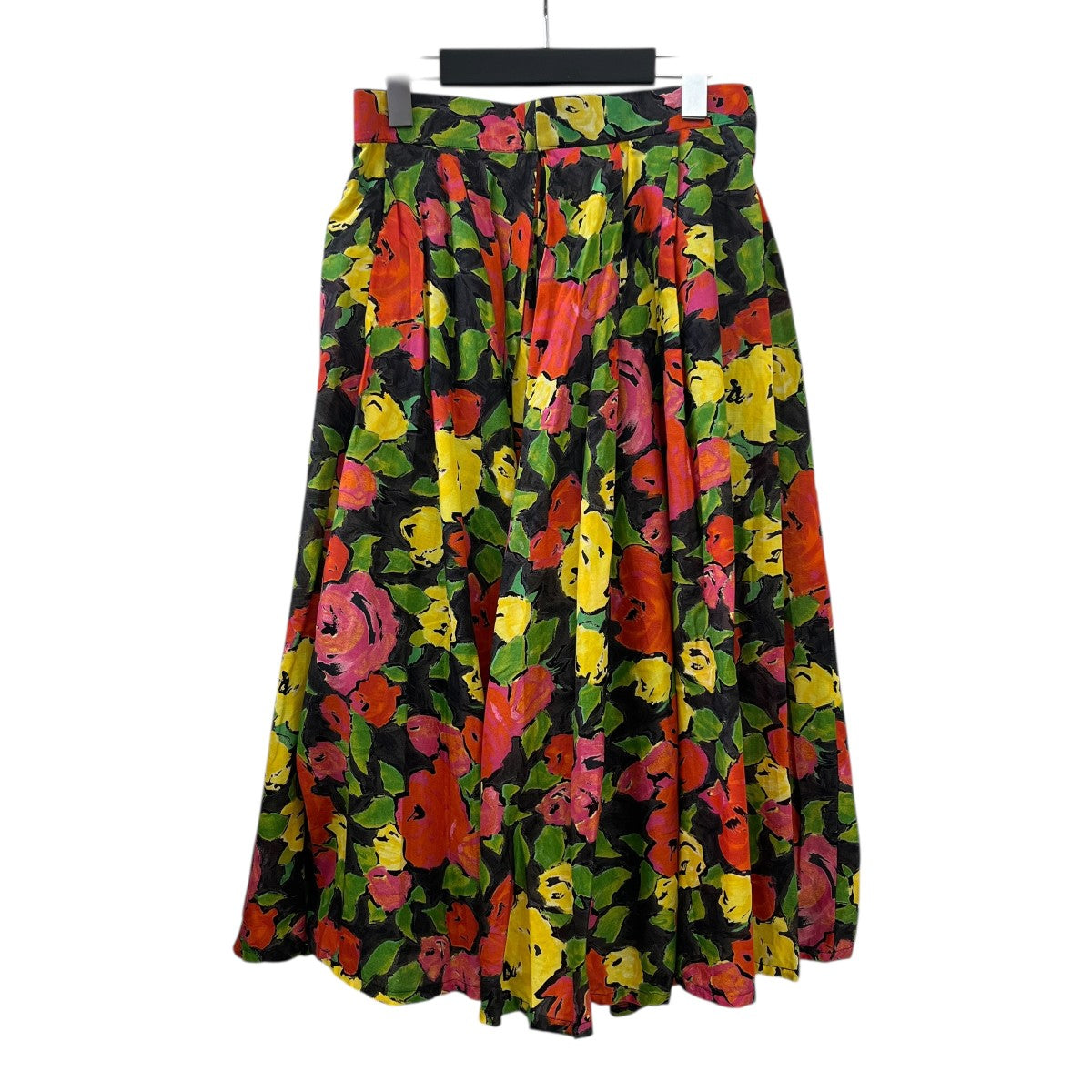 Christian Dior 花柄サーキュラースカート 古着・中古-2枚目のアイテム画像