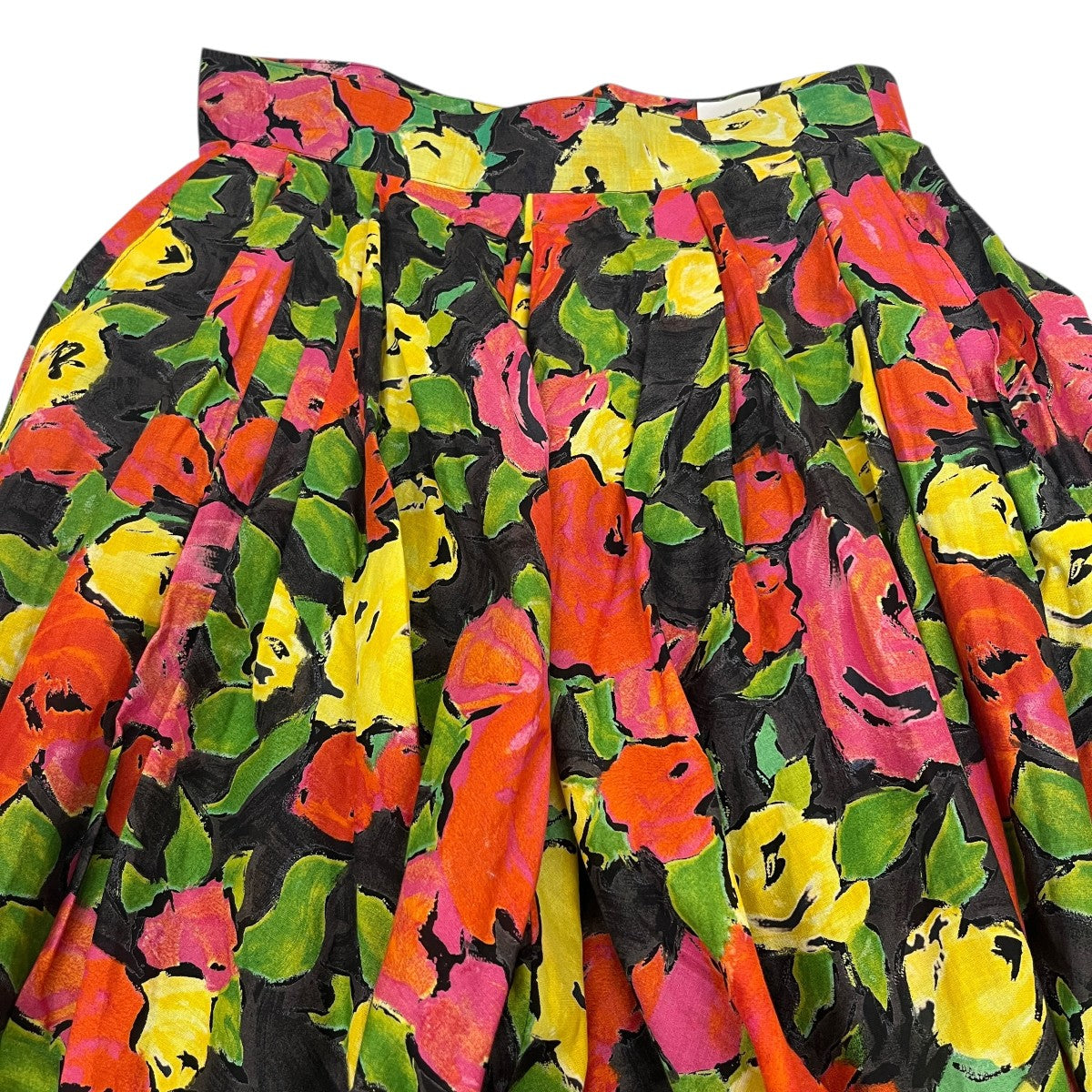 Christian Dior 花柄サーキュラースカート 古着・中古-3枚目のアイテム画像