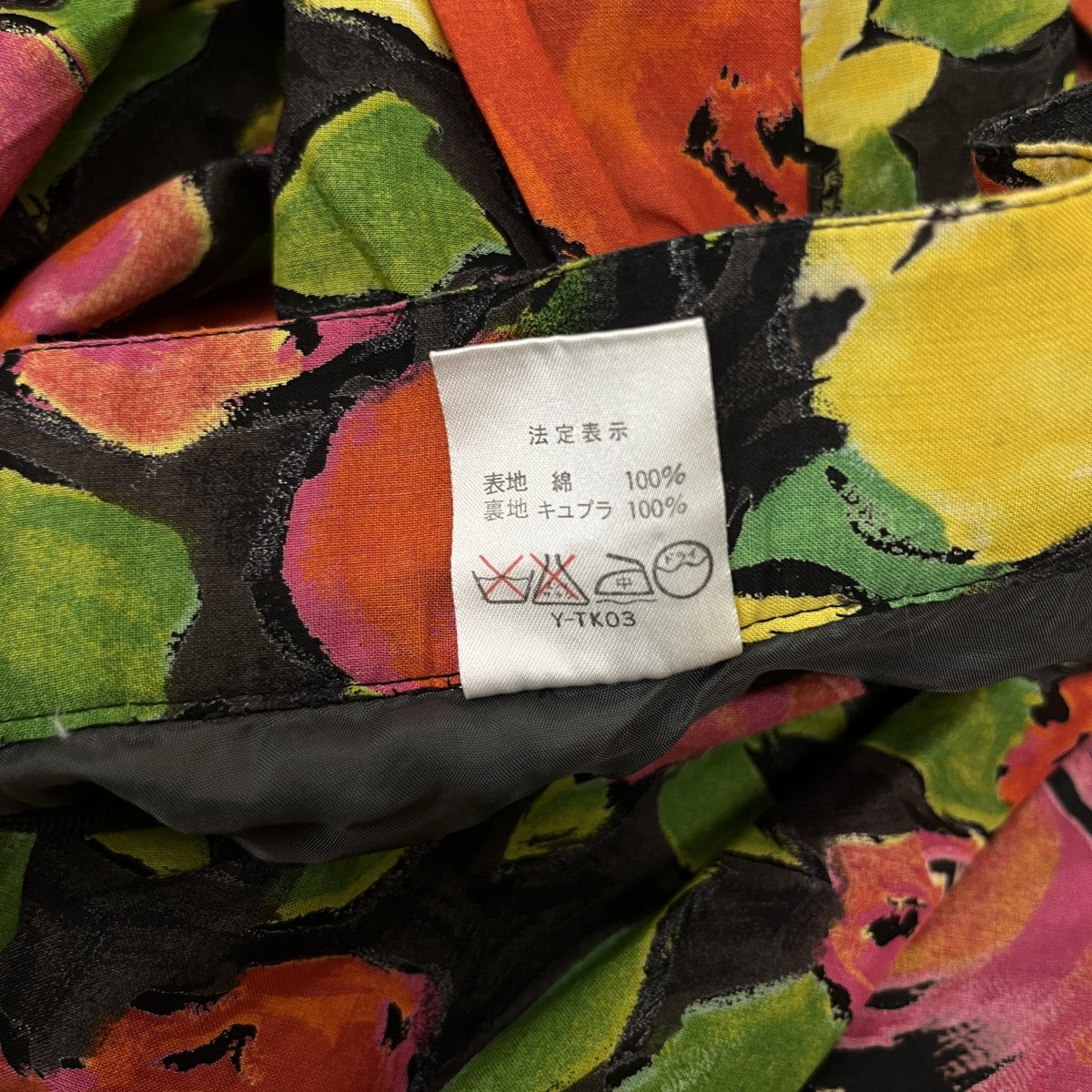 Christian Dior 花柄サーキュラースカート 古着・中古-5枚目のアイテム画像