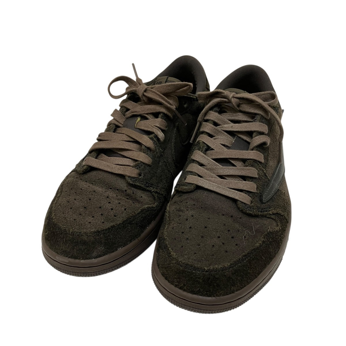 NIKE×Travis Scott Air Jordan 1 Low OG SP Velvet Brown and Dark MochaスニーカーDM7866-202 古着・中古-1枚目のアイテム画像