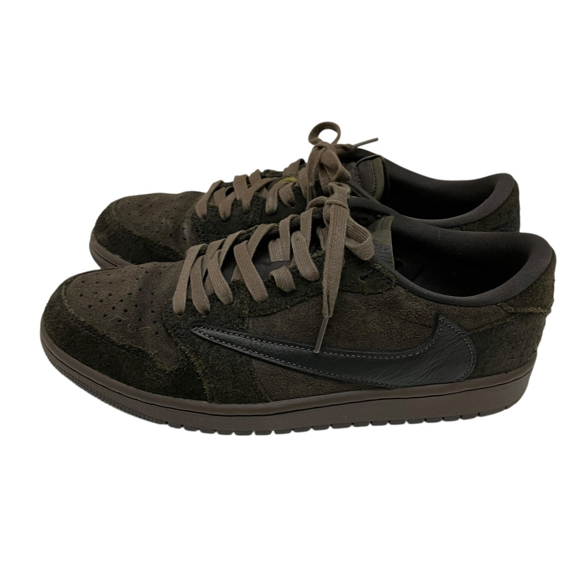 NIKE×Travis Scott Air Jordan 1 Low OG SP Velvet Brown and Dark MochaスニーカーDM7866-202 古着・中古-3枚目のアイテム画像