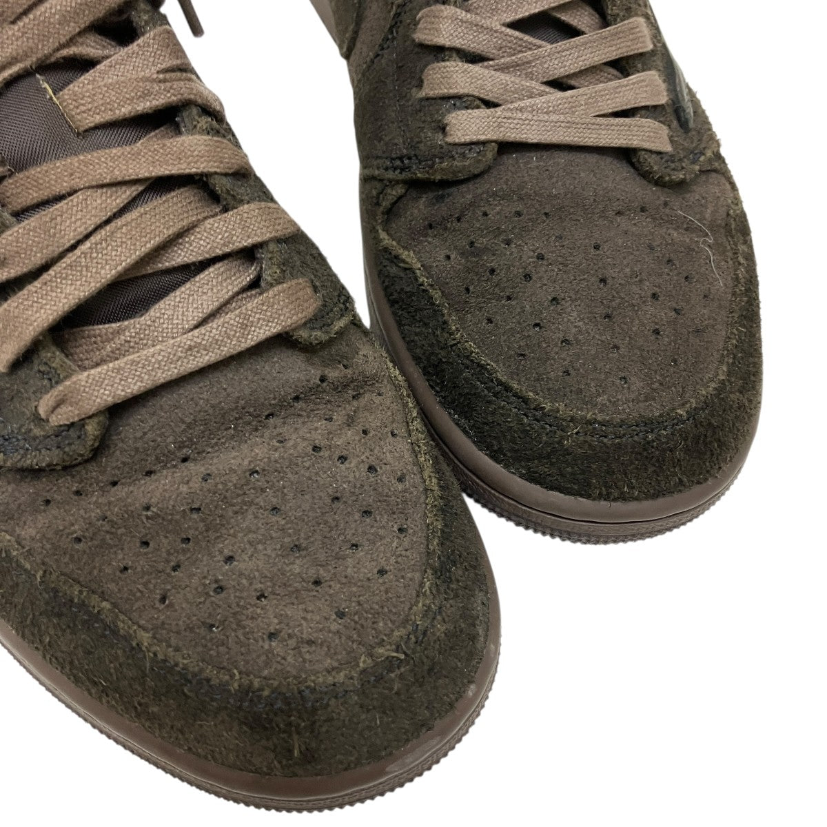 NIKE×Travis Scott Air Jordan 1 Low OG SP Velvet Brown and Dark MochaスニーカーDM7866-202 古着・中古-5枚目のアイテム画像
