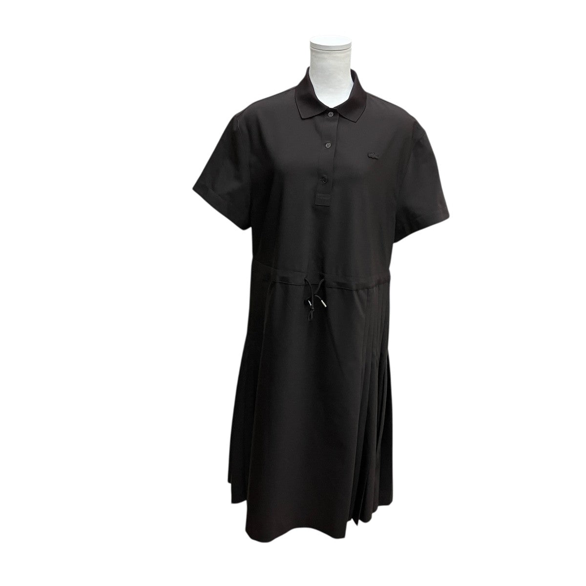 LACOSTE ウールブレンド サイドプリーツポロドレスEF6837 古着・中古-1枚目のアイテム画像