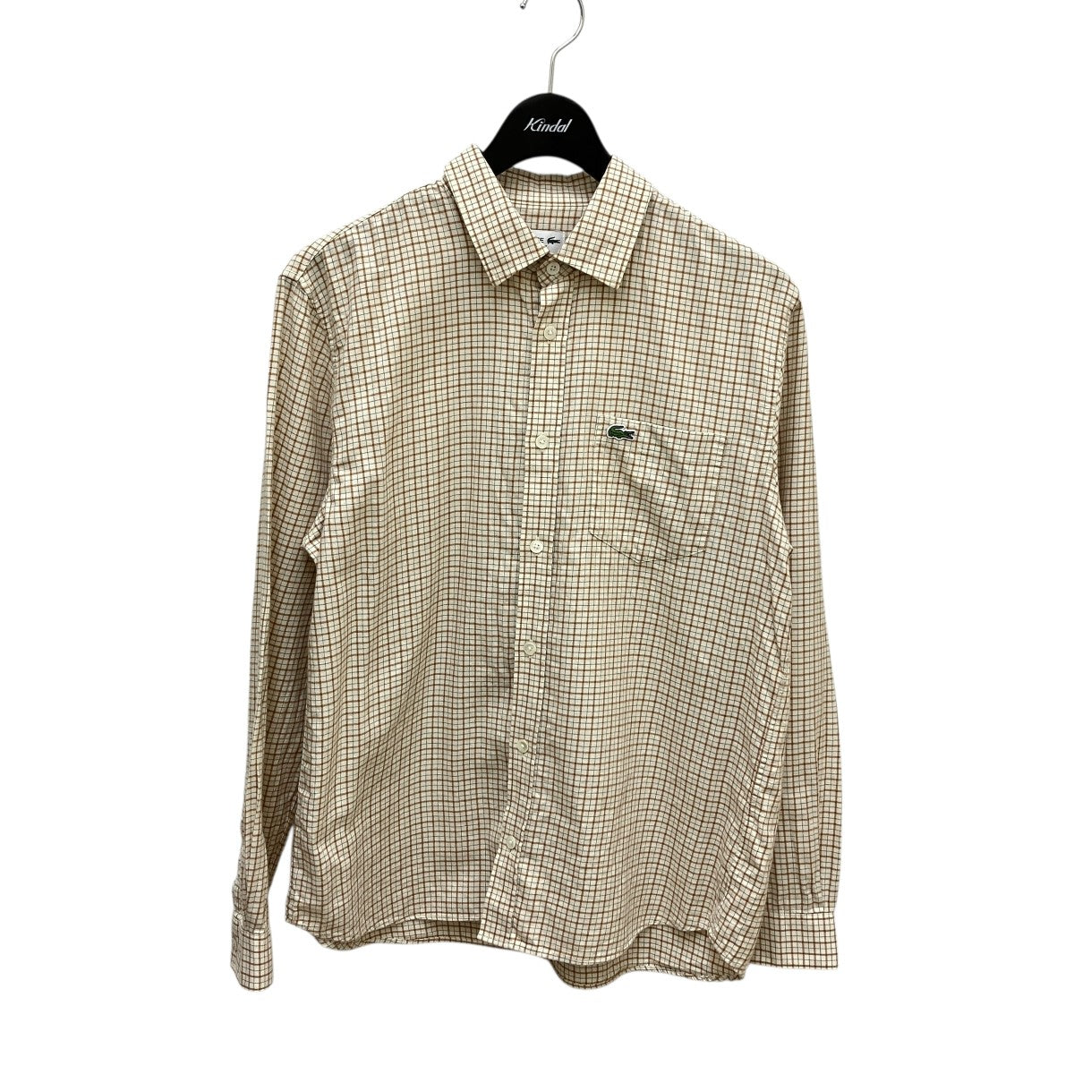 LACOSTE チェックオーガニックコットンフランネルシャツCH8535 古着・中古-1枚目のアイテム画像