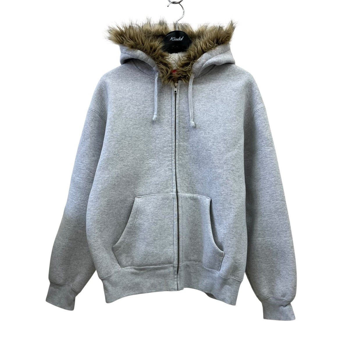 ファー付パーカーFaux Fur Zipup hoodedsweatshirt