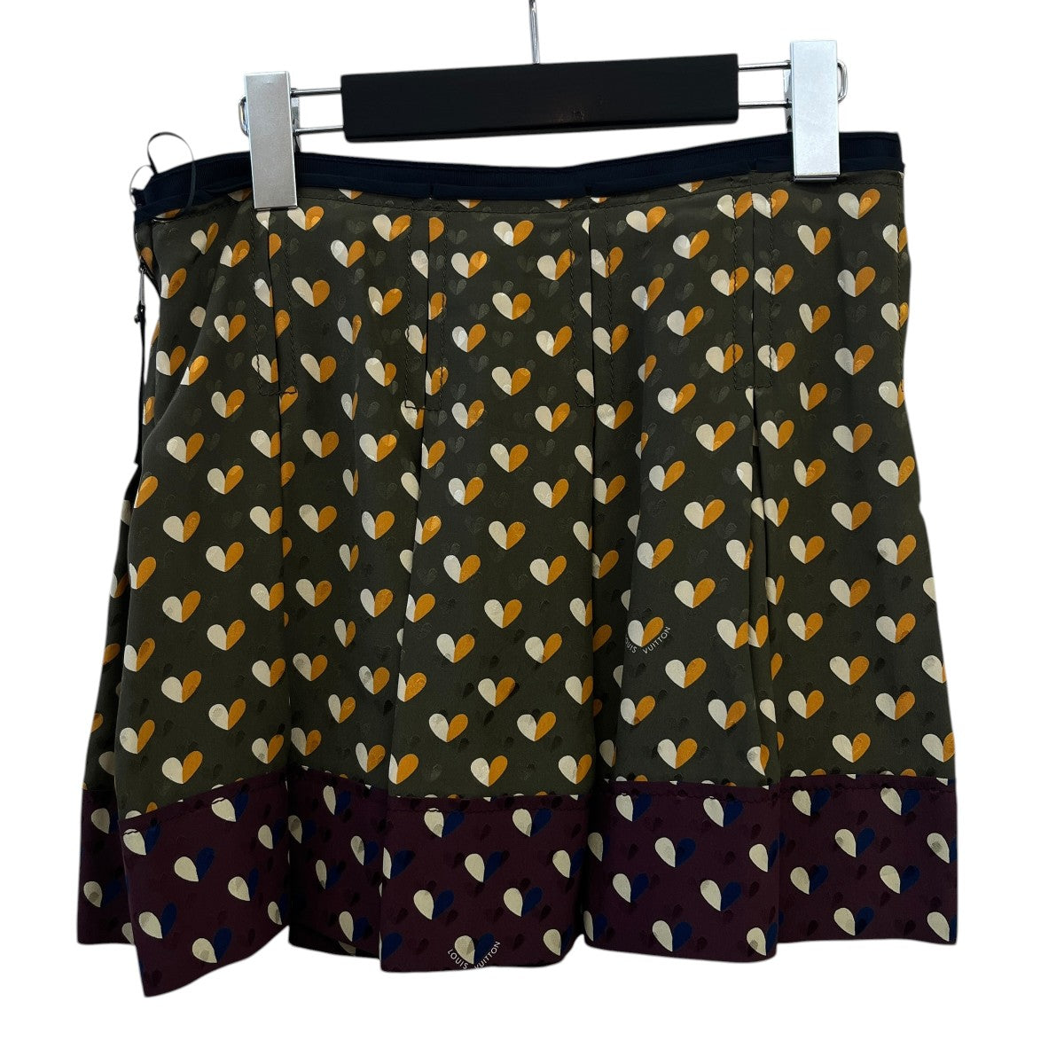 LOUIS VUITTON ハート柄シルクスカートWRSK09S6L 古着・中古-2枚目のアイテム画像