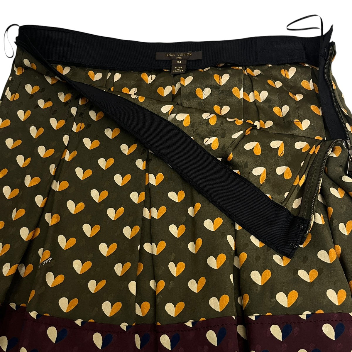 LOUIS VUITTON ハート柄シルクスカートWRSK09S6L 古着・中古-3枚目のアイテム画像