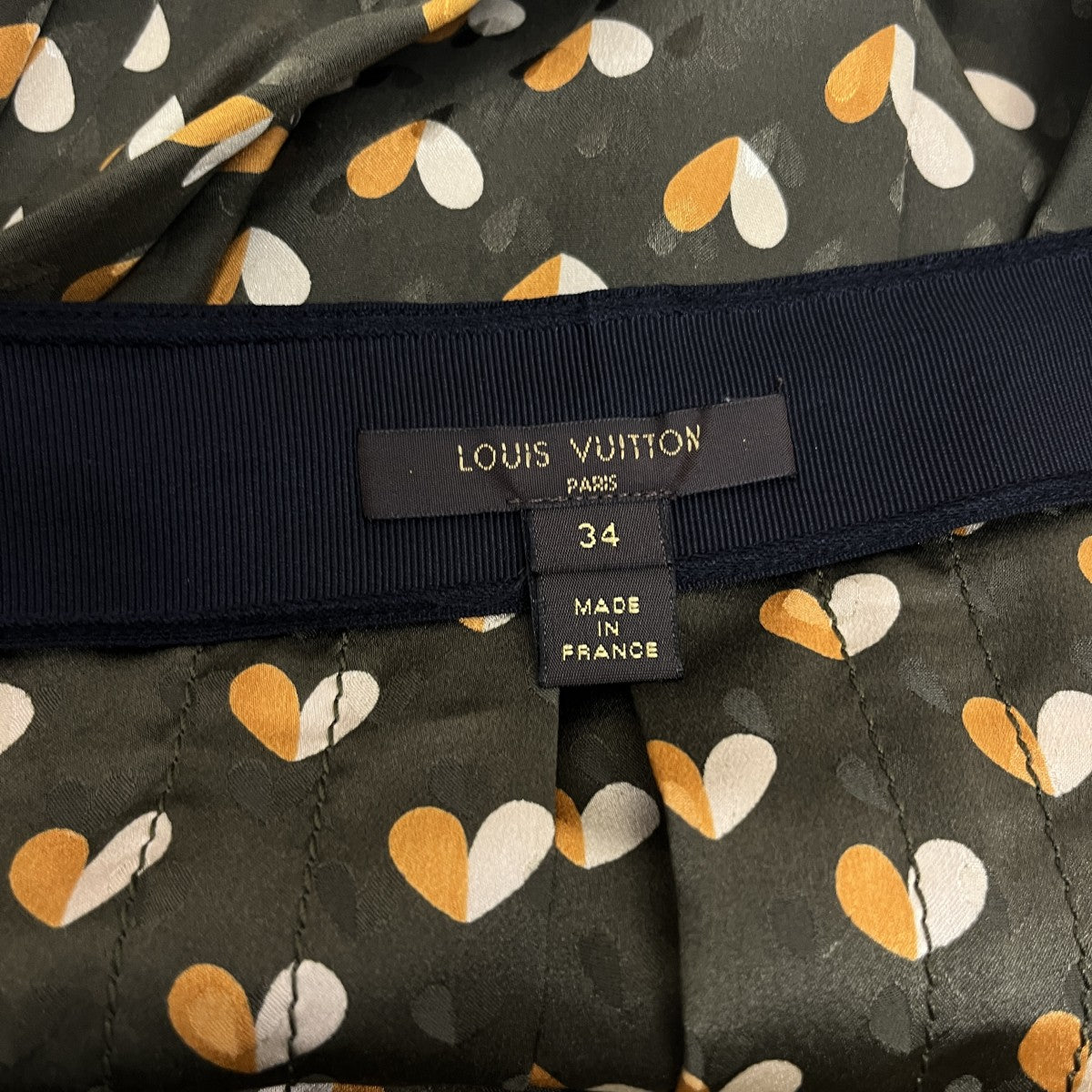 LOUIS VUITTON ハート柄シルクスカートWRSK09S6L 古着・中古-4枚目のアイテム画像