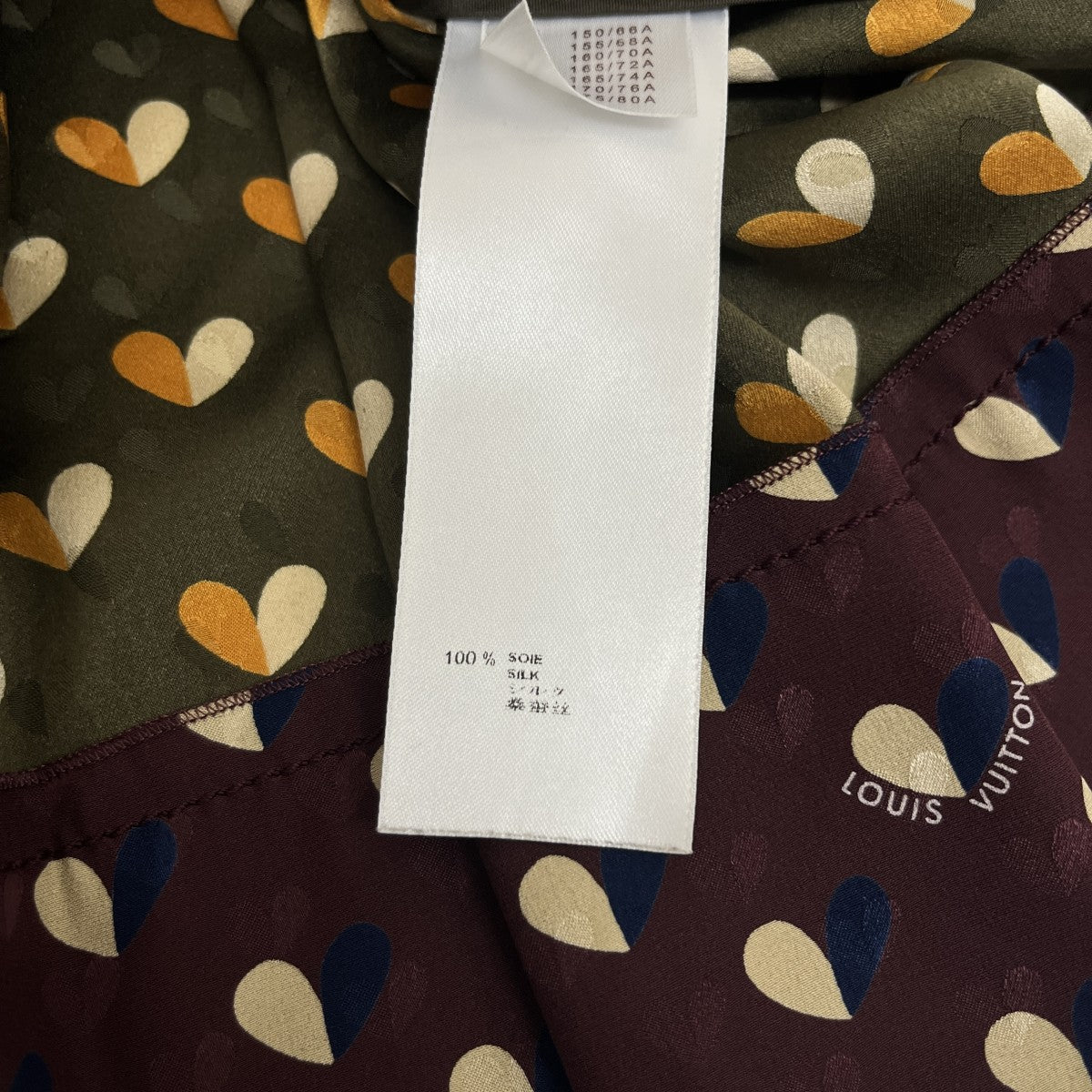 LOUIS VUITTON ハート柄シルクスカートWRSK09S6L 古着・中古-5枚目のアイテム画像