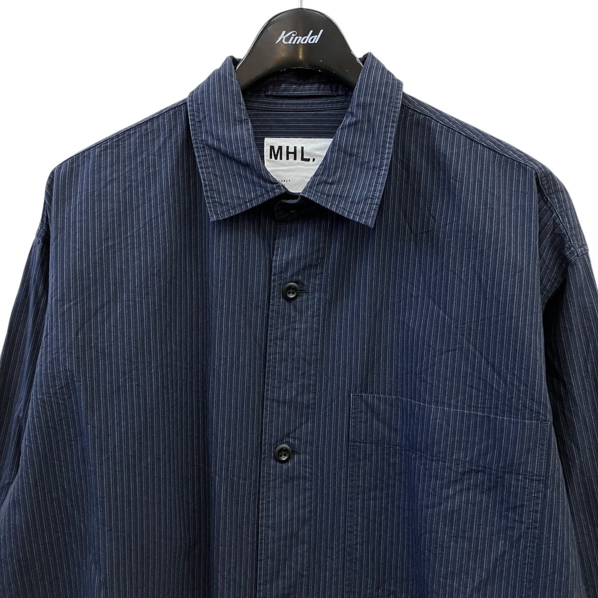 MHL(エムエイチエル) ストライプワークシャツ596-2150501 596-2150501