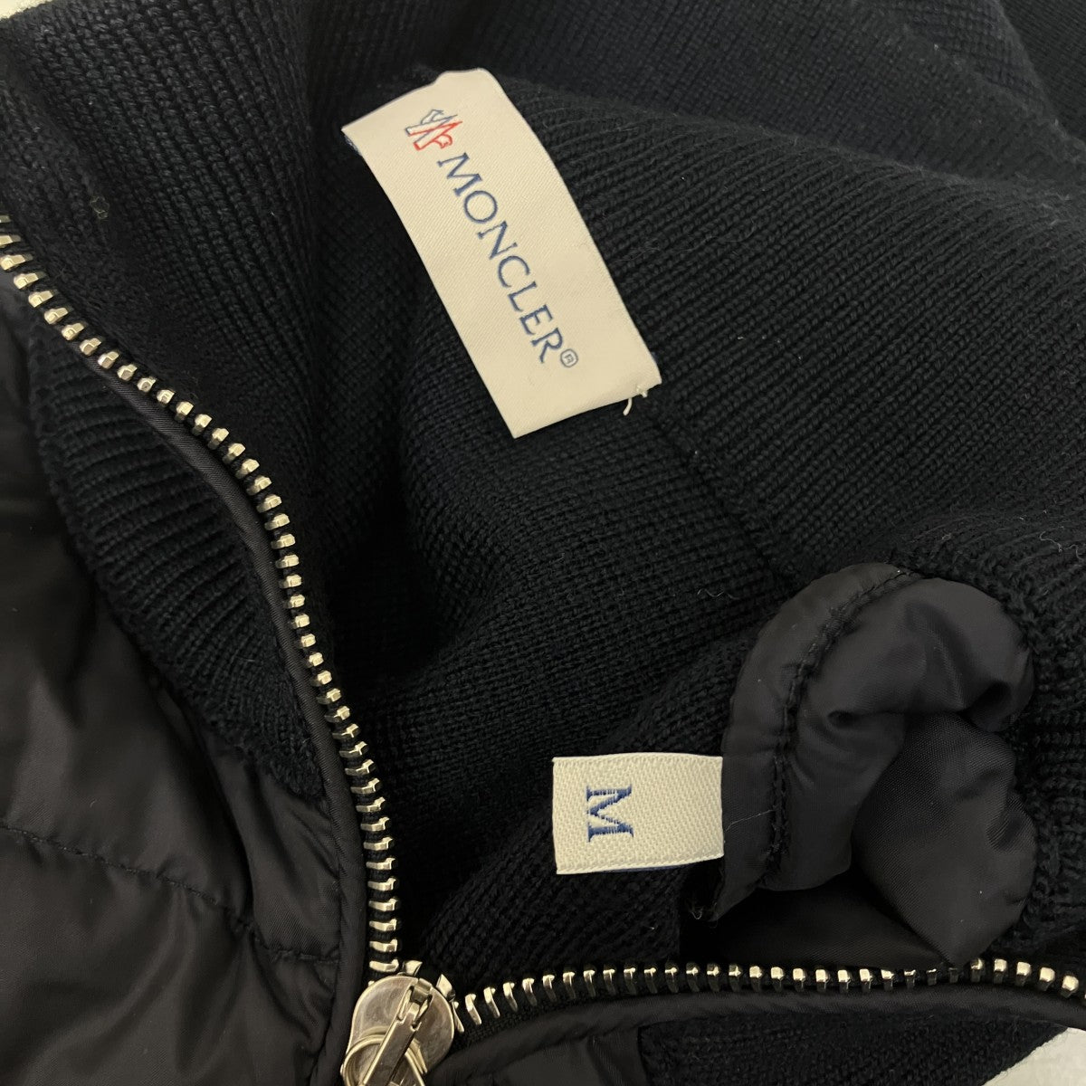 MONCLER ニット切替ダウンジャケットC20919412701 94666 古着・中古-8枚目のアイテム画像