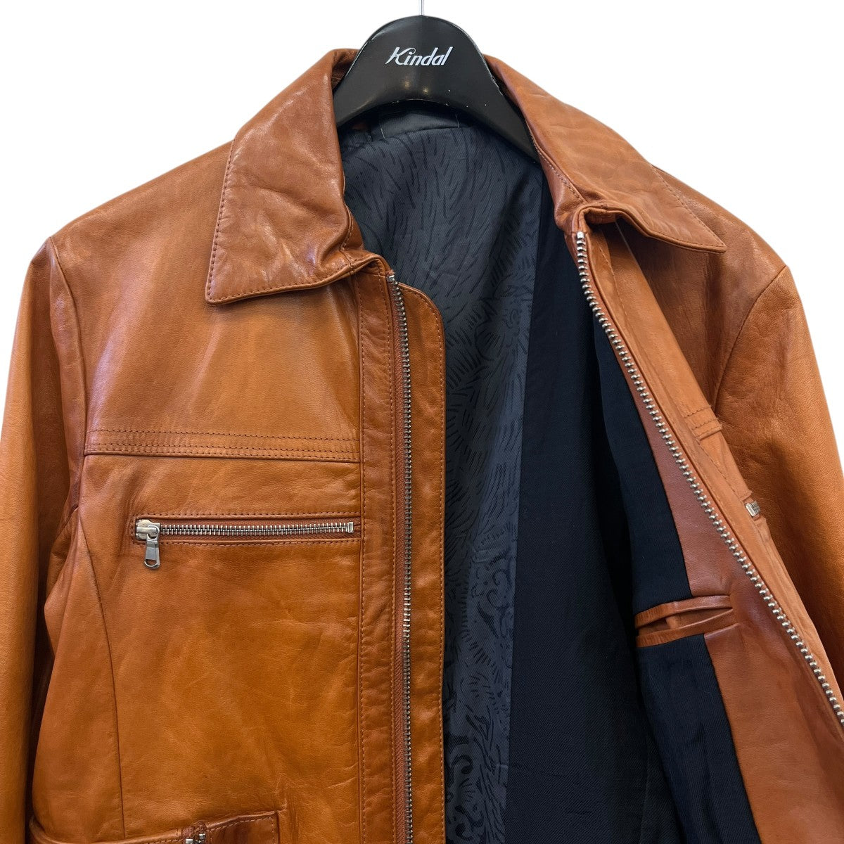 DIESEL BLACK GOLD レザージャケット 古着・中古-3枚目のアイテム画像
