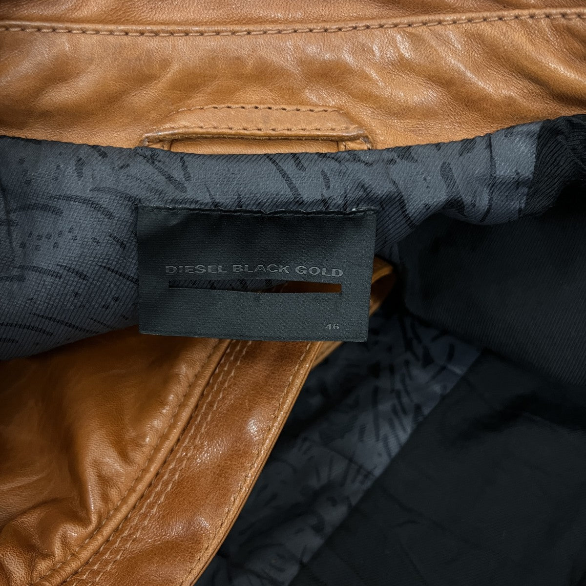 DIESEL BLACK GOLD レザージャケット 古着・中古-5枚目のアイテム画像