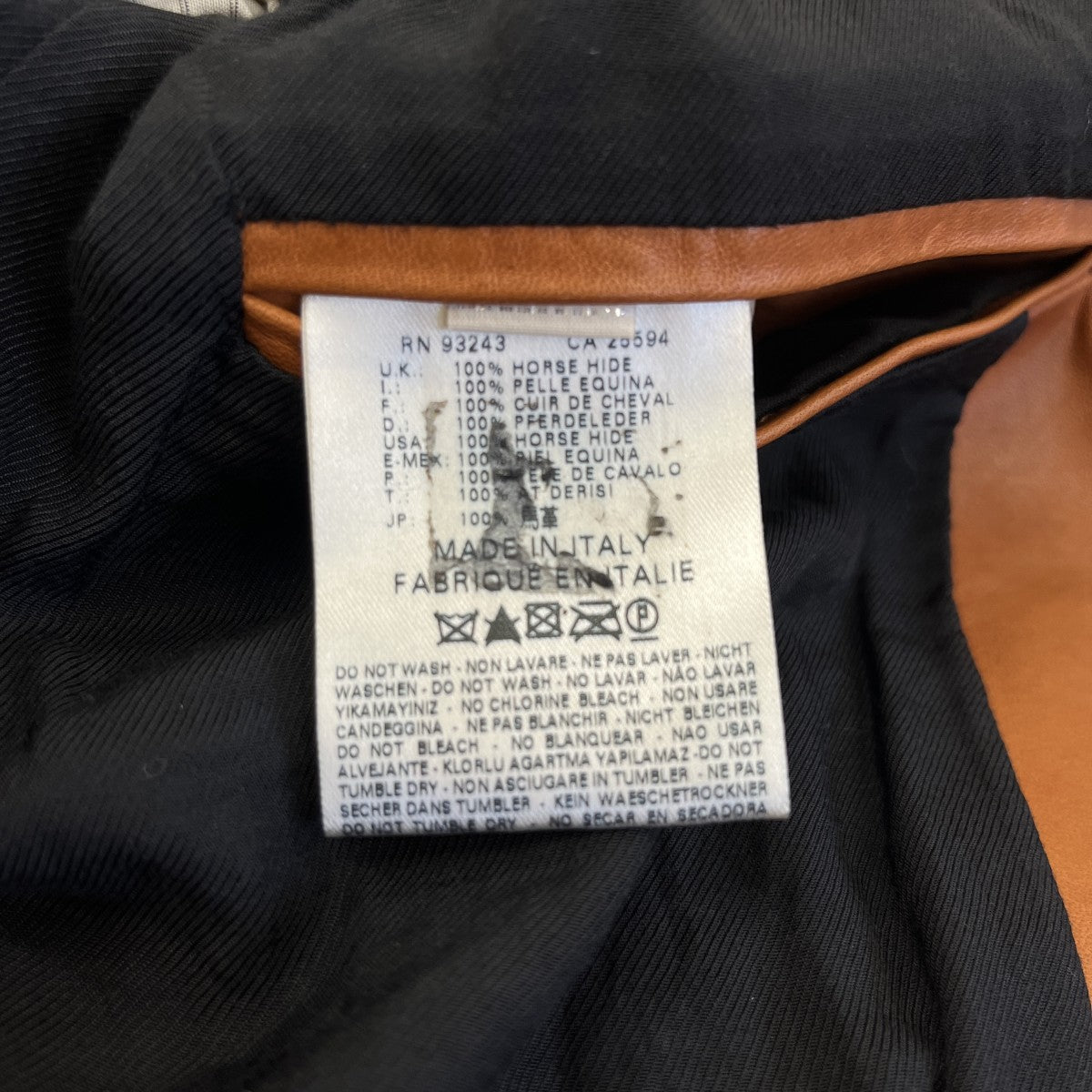 DIESEL BLACK GOLD レザージャケット 古着・中古-6枚目のアイテム画像