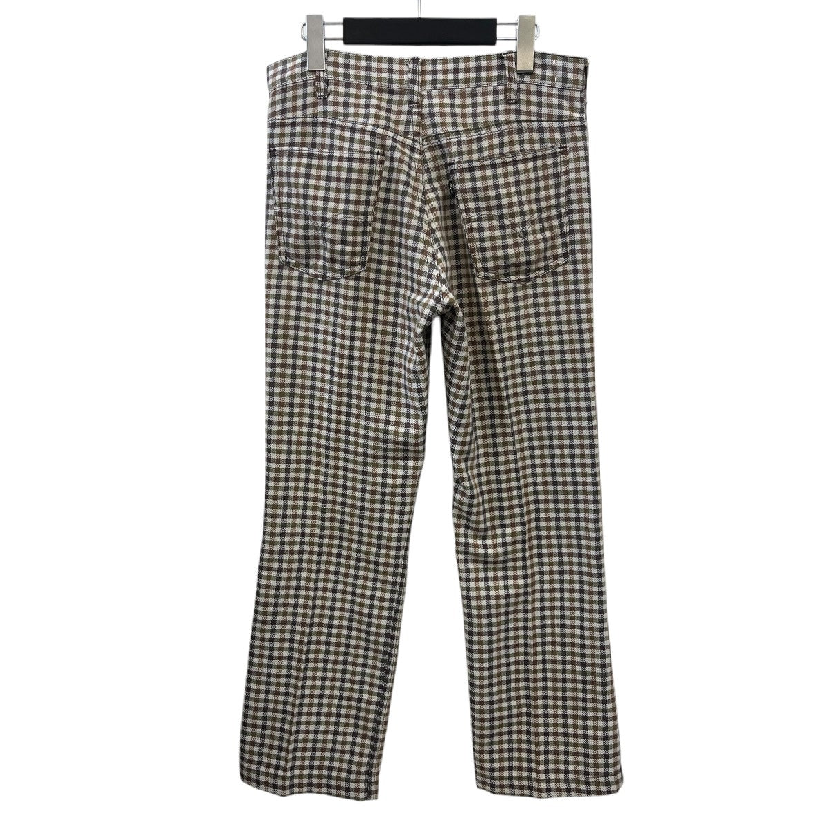 LEVI’S STAPREST 70’ｓvintage 517チェックブーツカットパンツ 古着・中古-2枚目のアイテム画像