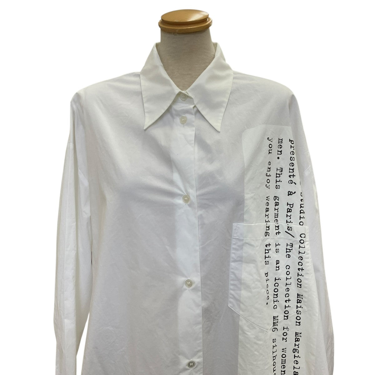 MM6 Maison Margiela シャツワンピースS62CT0120 古着・中古-4枚目のアイテム画像