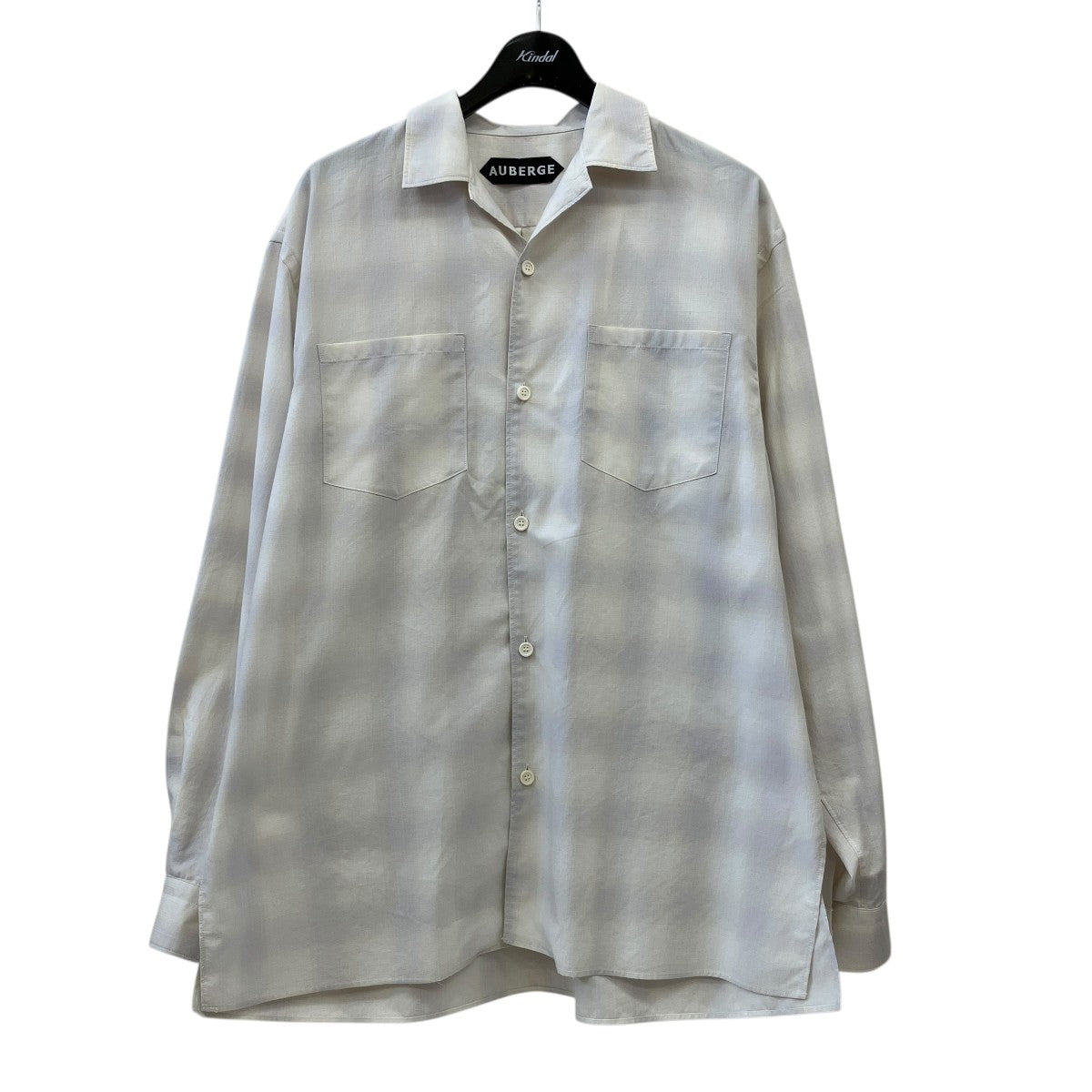 AUBERGE オンブレチェックシャツチェック長袖シャツ 古着・中古-1枚目のアイテム画像