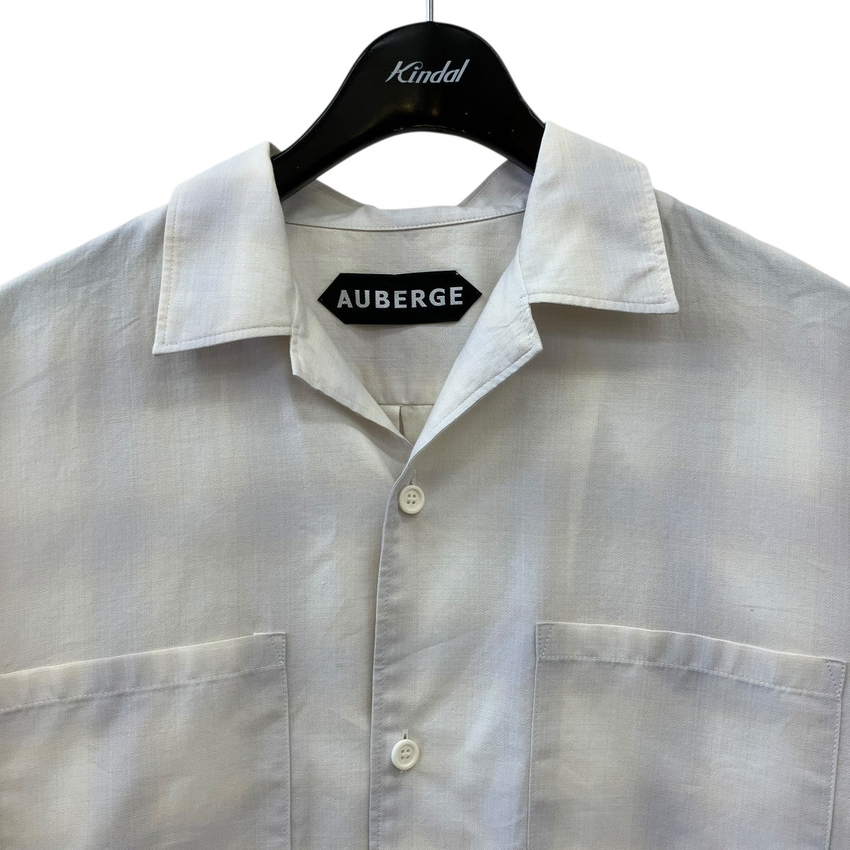 AUBERGE オンブレチェックシャツチェック長袖シャツ 古着・中古-3枚目のアイテム画像