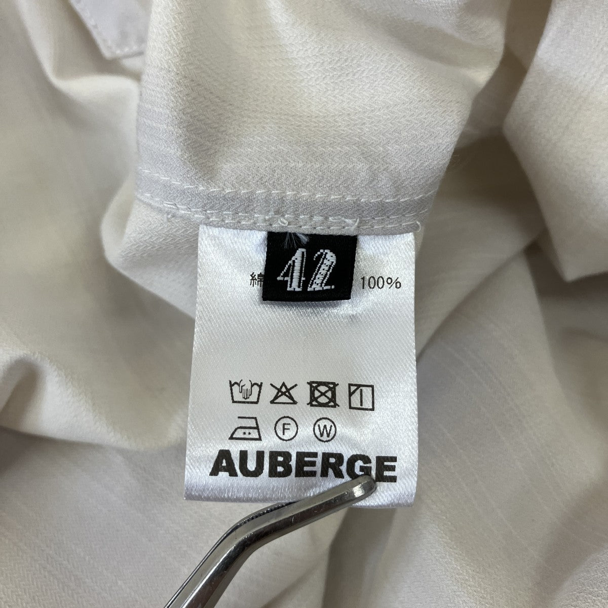 AUBERGE オンブレチェックシャツチェック長袖シャツ 古着・中古-5枚目のアイテム画像