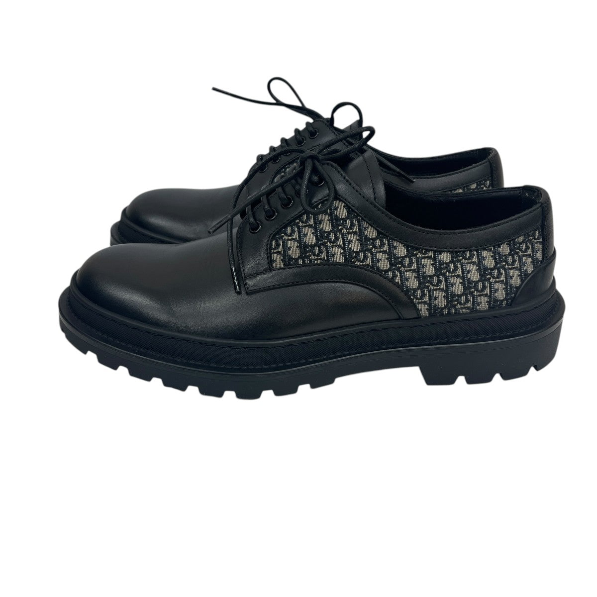 Christian Dior EXPL DERBY CALF JACQUARDレザーシューズ3DE319ZKD96140 古着・中古-2枚目のアイテム画像