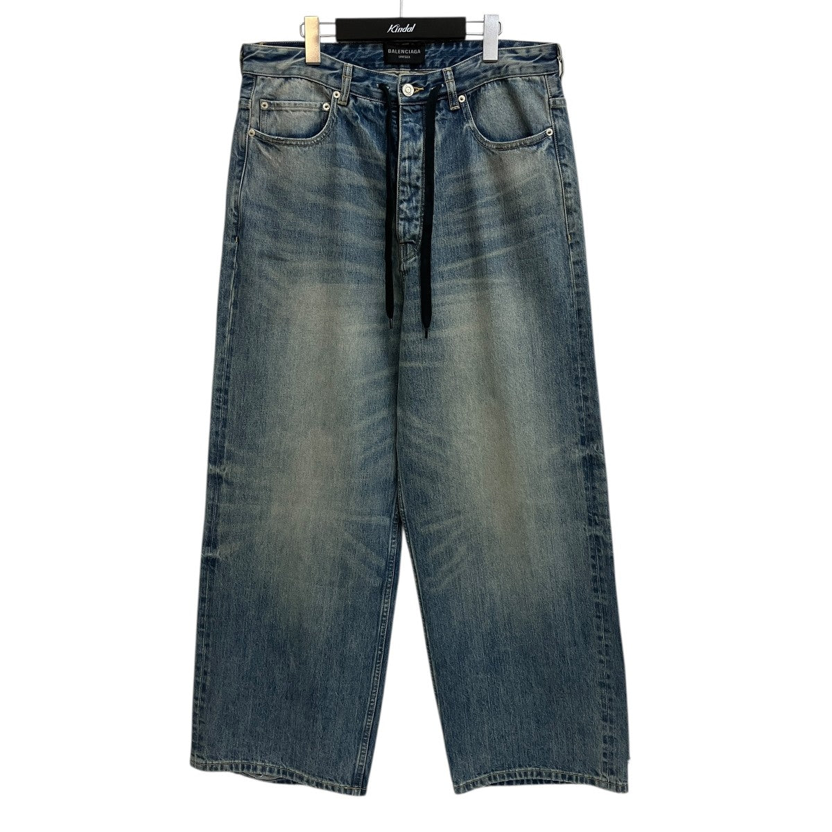 BALENCIAGA Drawstring Baggy Jeansデニムパンツ786643 古着・中古-1枚目のアイテム画像