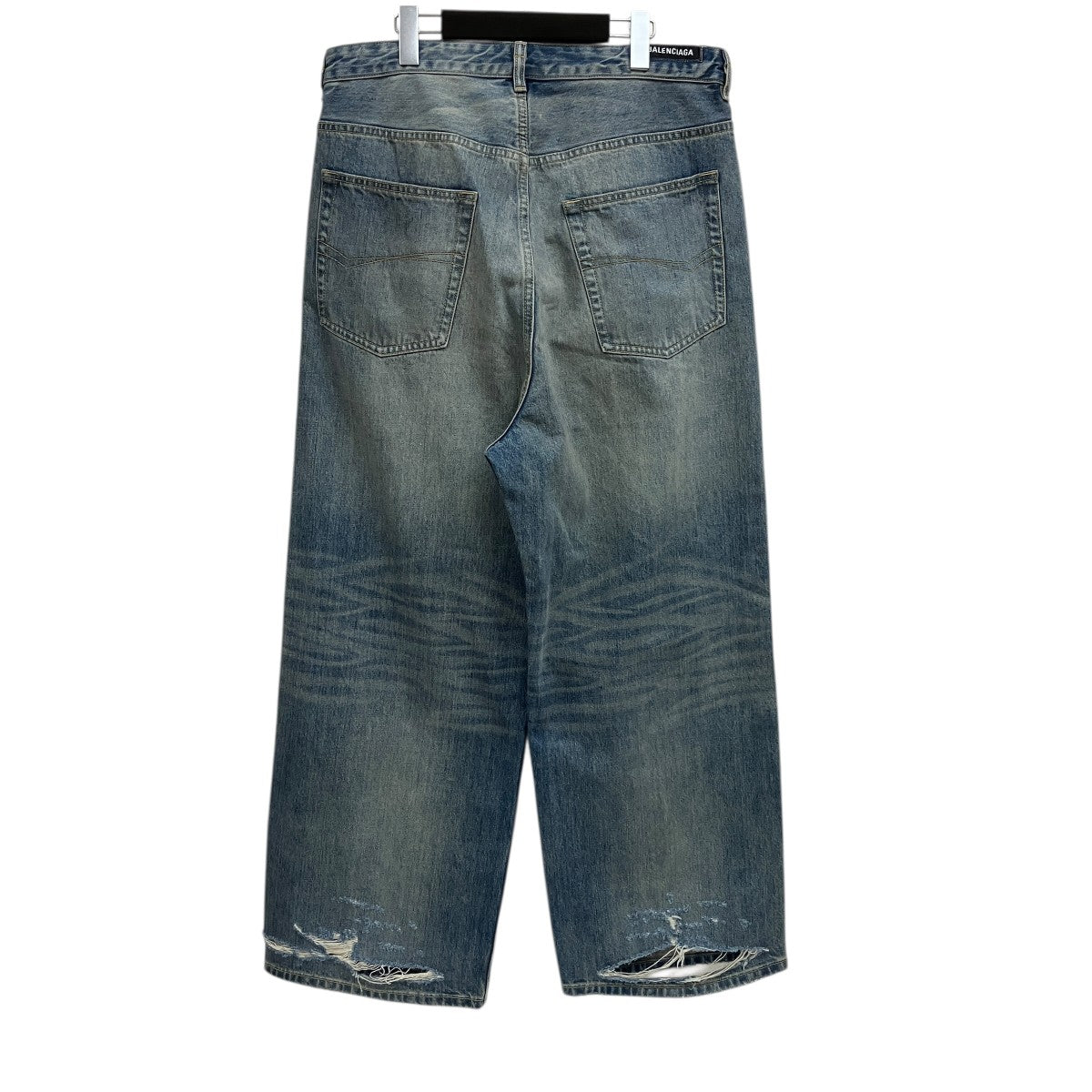 BALENCIAGA Drawstring Baggy Jeansデニムパンツ786643 古着・中古-2枚目のアイテム画像