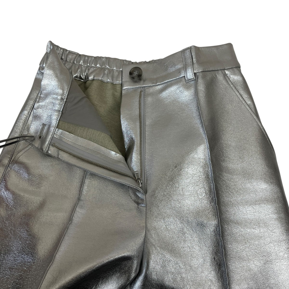 CITYSHOP センタープリーツシルバーパンツ23030042204030 古着・中古-3枚目のアイテム画像
