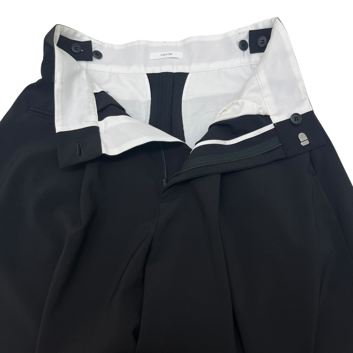 THEATER Traveler trousersタックワイドッパンツTHR8A-PT-04 古着・中古-3枚目のアイテム画像