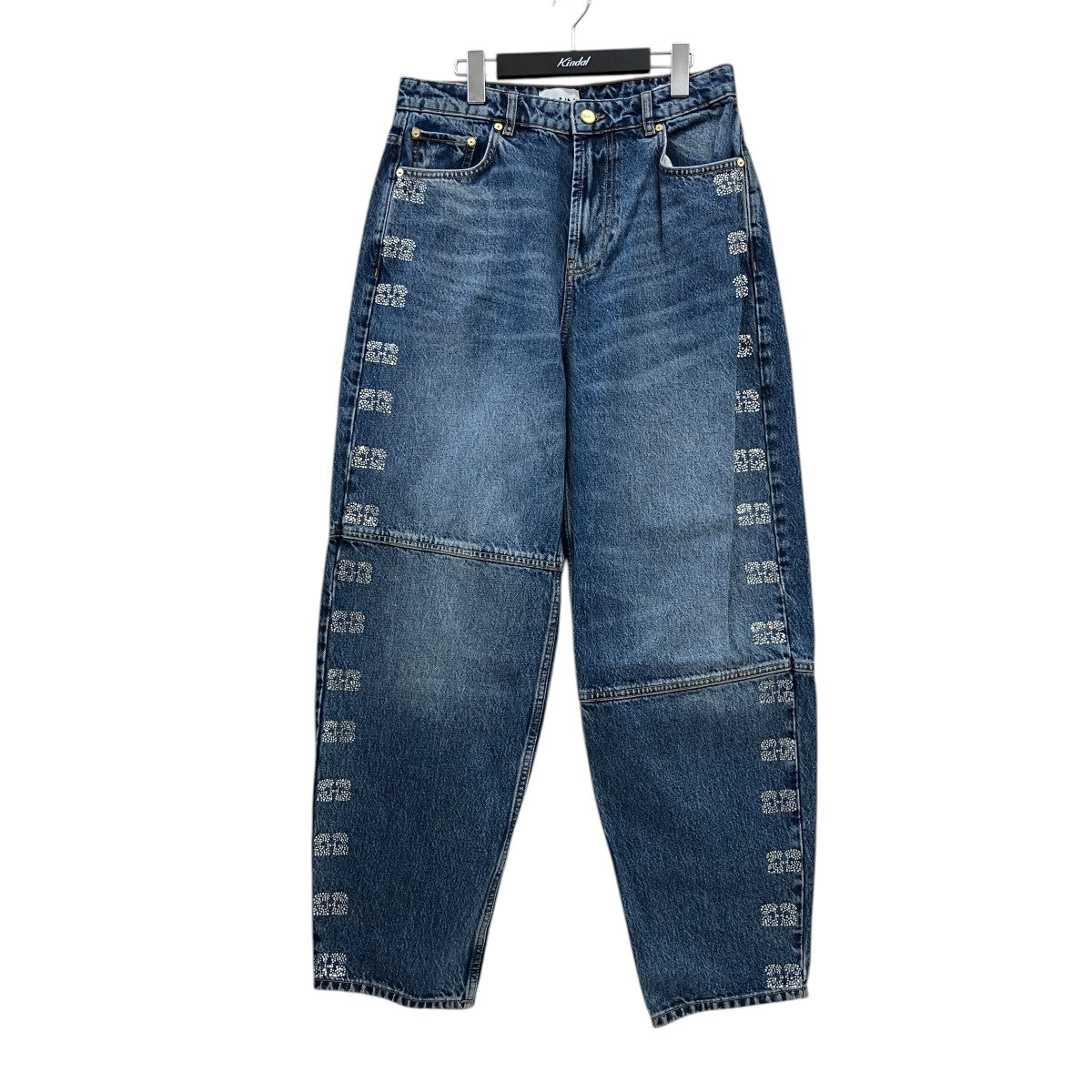 Ganni ラインストーンデニムパンツ 古着・中古-1枚目のアイテム画像