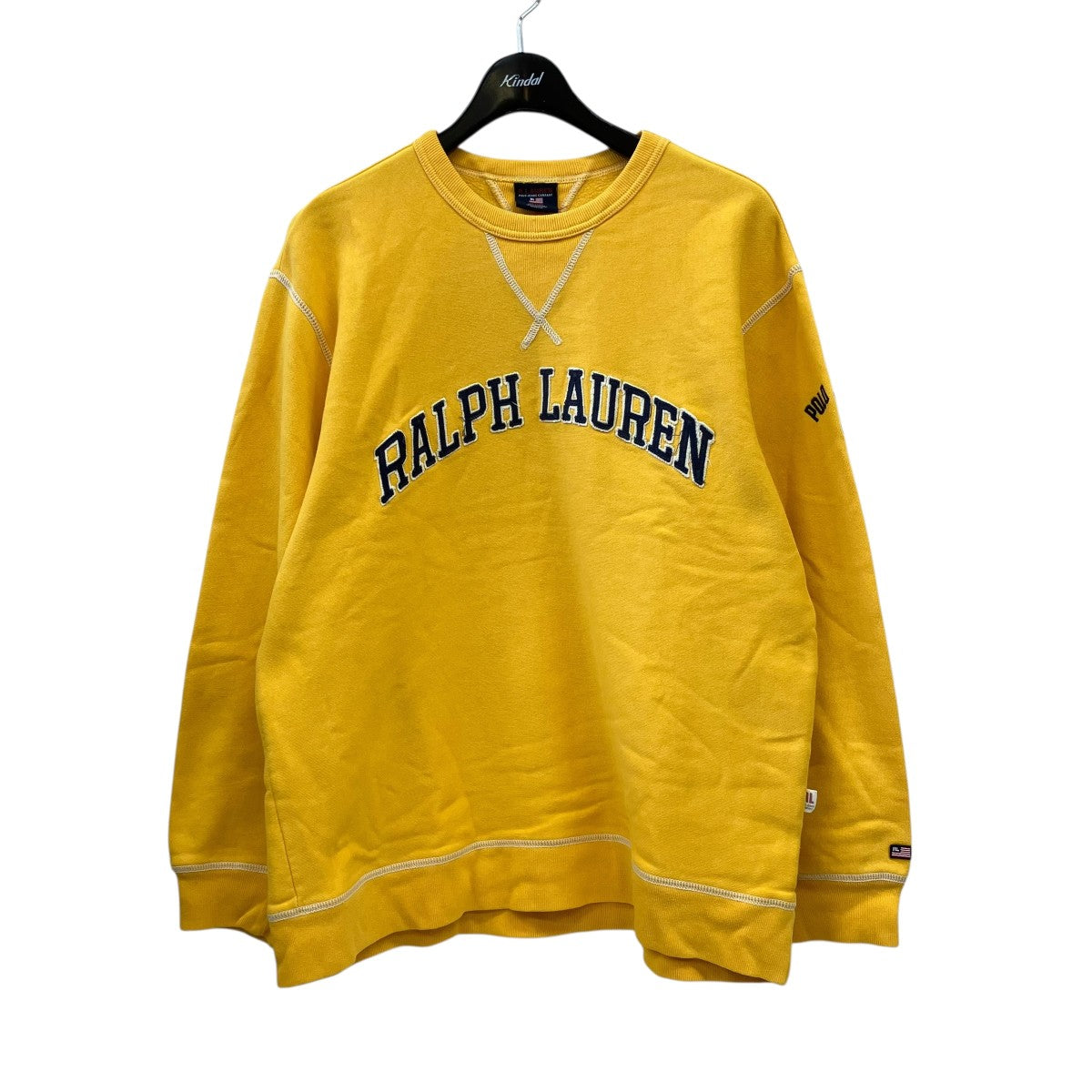 [新品　タグ付き]ラルフローレン イエロートレーナー S　裏起毛 140 RALPH LAUREN(ラルフローレン) プルオーバースウェット イエロー