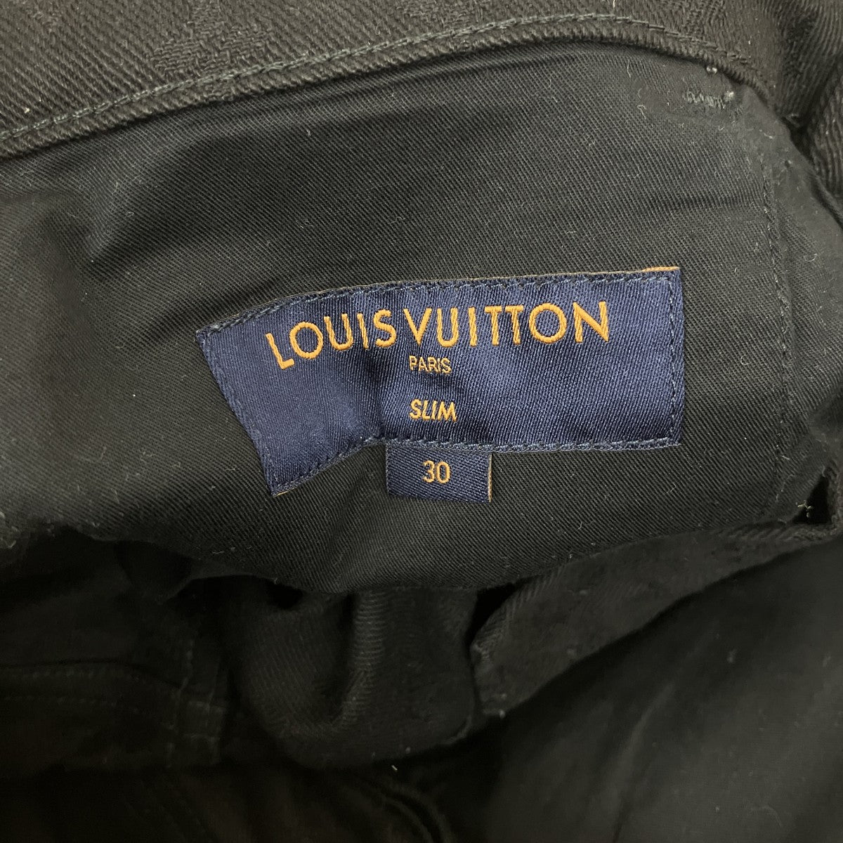 LOUIS VUITTON(ルイヴィトン) モノグラムデニムパンツ ブラック サイズ