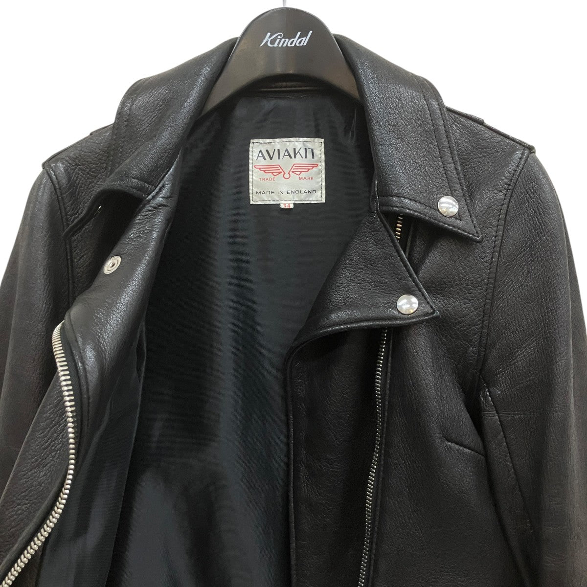 Lewis Leathers×THE REAL McCOY’S Cycloneライダースジャケット 古着・中古-3枚目のアイテム画像