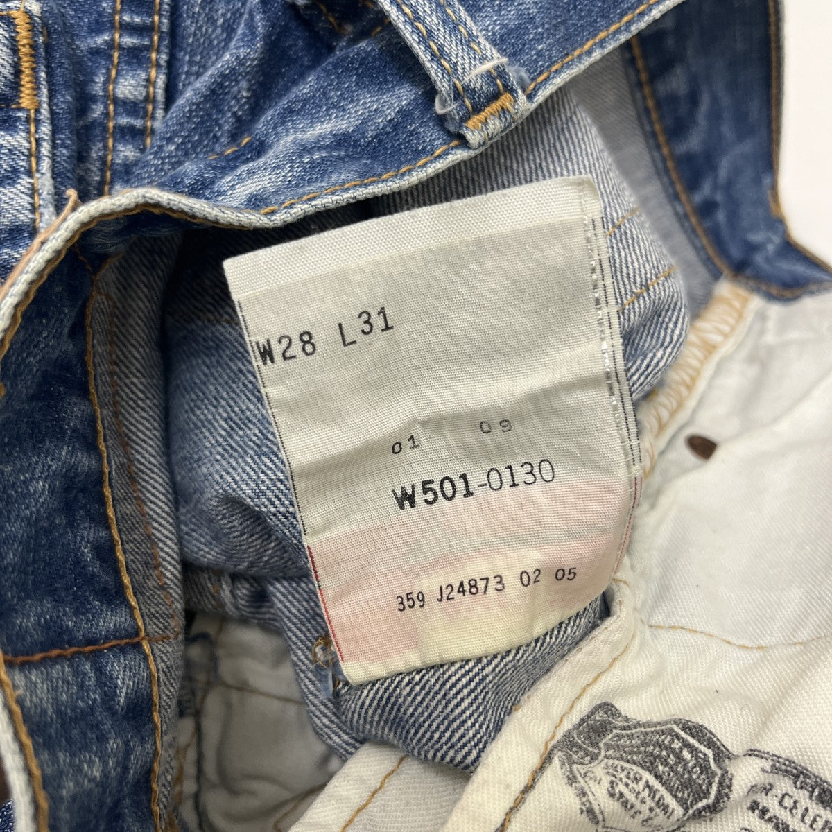 LEVI’S 501デニムパンツW501-0130 古着・中古-6枚目のアイテム画像